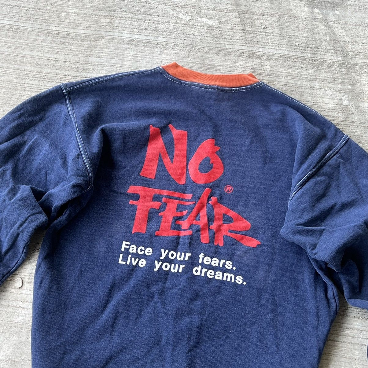 No Fear No Fear Vintage Big Logo Face your fears Sweatshirt Size US M / EU 48-50 / 2 - 1 Thumbnail