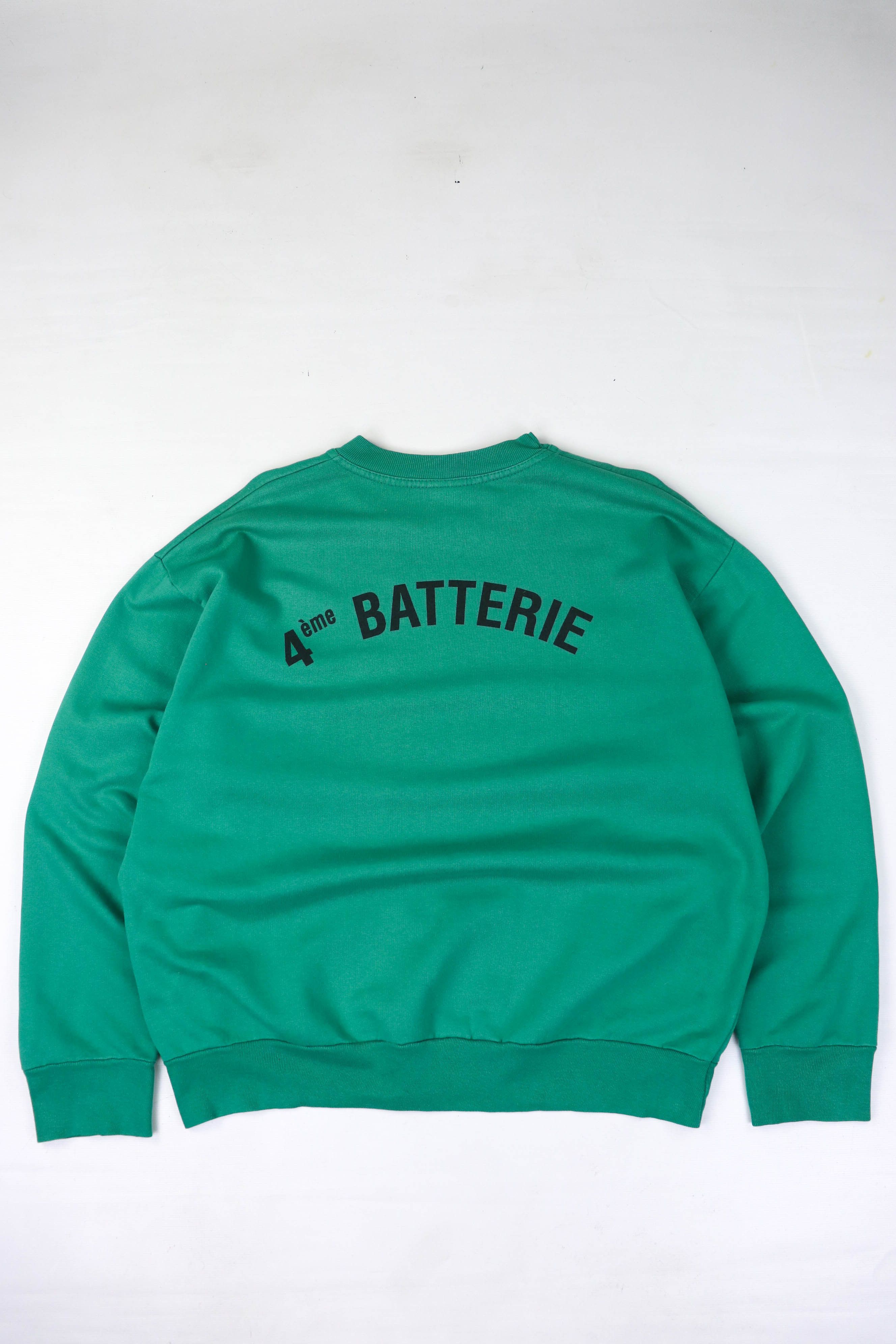 Vintage Vintage Batterie D'Afrique French Army Crewneck Sweatshirt Size US L / EU 52-54 / 3 - 1 Thumbnail