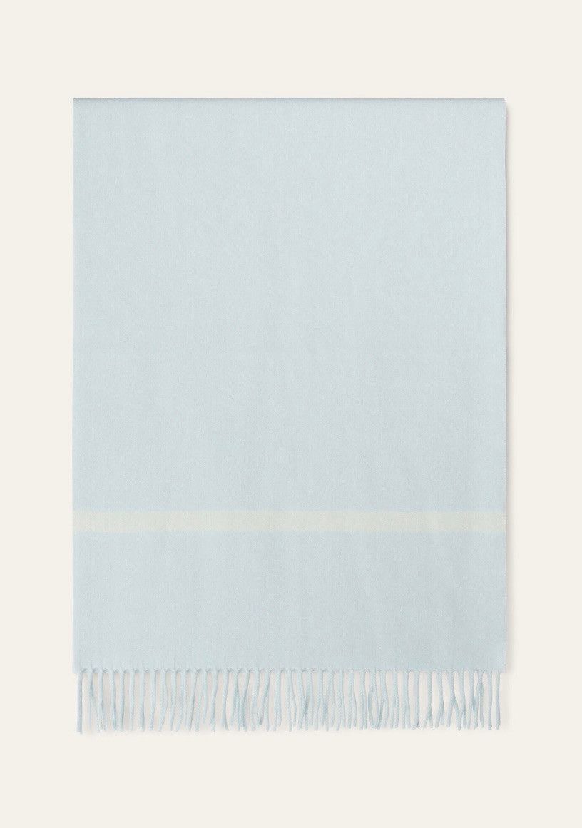 Loro Piana o1srvl11e0325 FAN9605 Size: OS / Lunar Scarf in Light Blue Size ONE SIZE - 1 Thumbnail