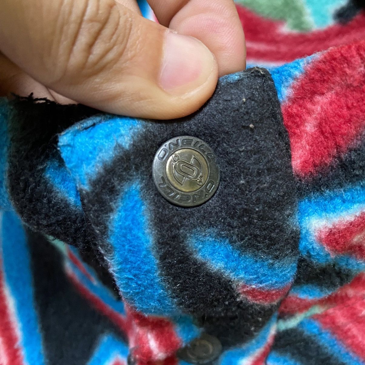 Japanese Brand × O'Neill × Vintage 💥90s ONIELL FLEECE SNAP BUTTON SWETAER OVERPRINT Size US L / EU 52-54 / 3 - 10 Thumbnail