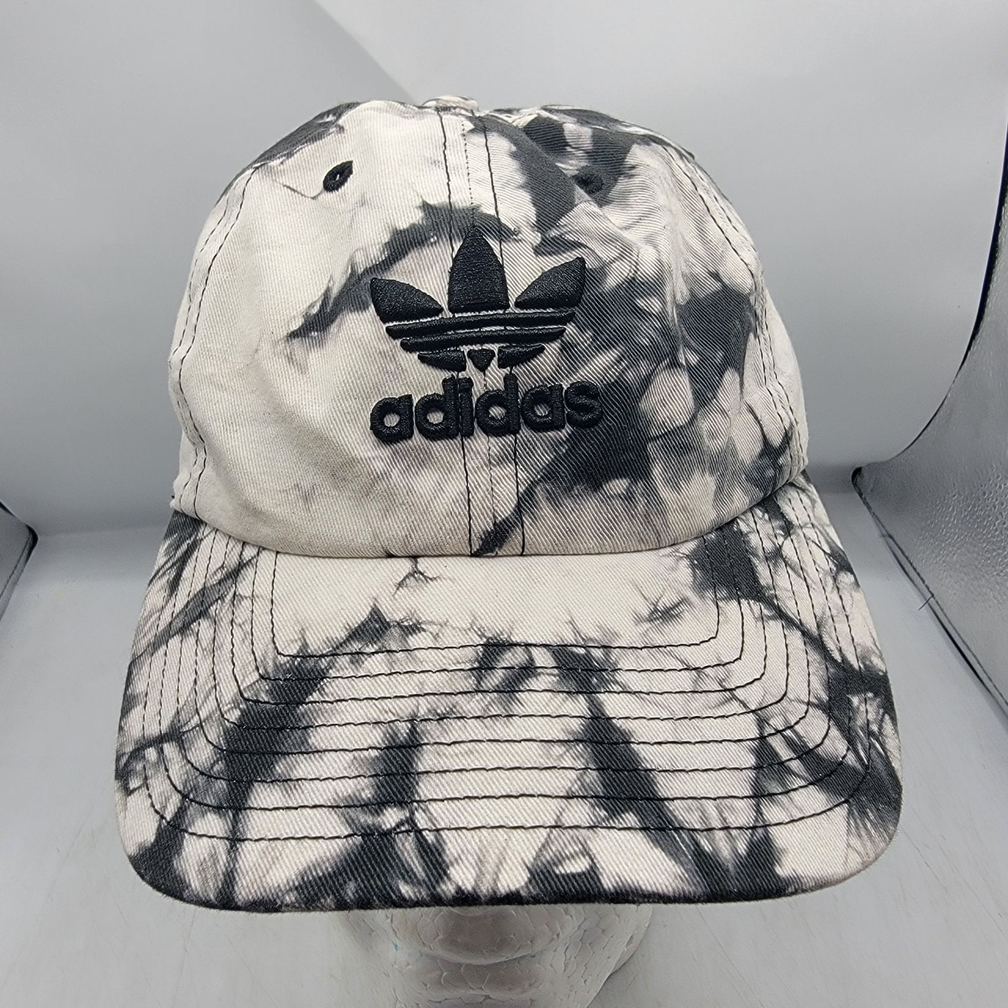 Adidas Adidas Tie Dye Adults Black White Baseball Hat Cap Adjustabl Size ONE SIZE - 1 Thumbnail