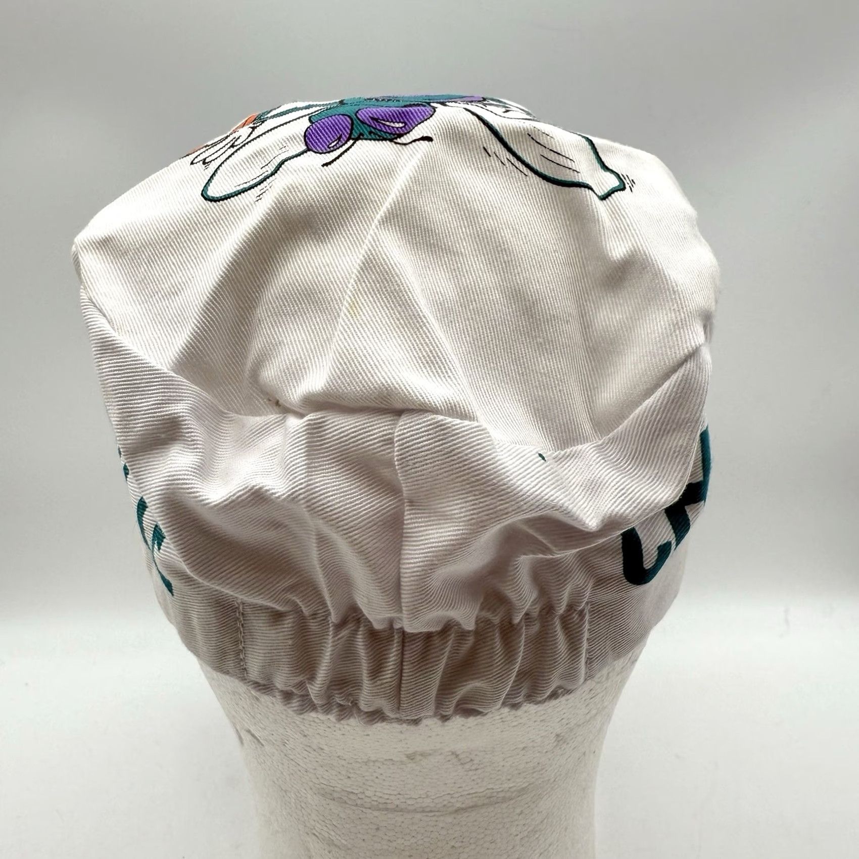 NBA VINTAGE Charlotte Hornets Hat One Size White Green Mascot Graphics Cap Adjustable 1990s NBA Cotton Mens Women? Size ONE SIZE - 2 Thumbnail