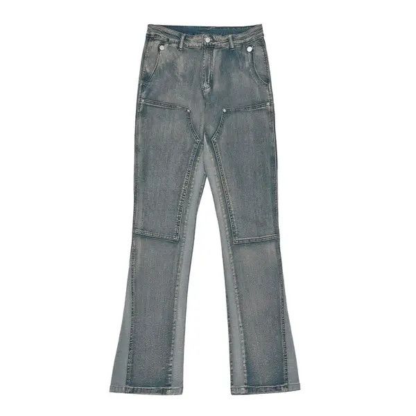 Vintage VIBE carpenter flared punk fade jeans Size US 34 / EU 50 - 6 Thumbnail