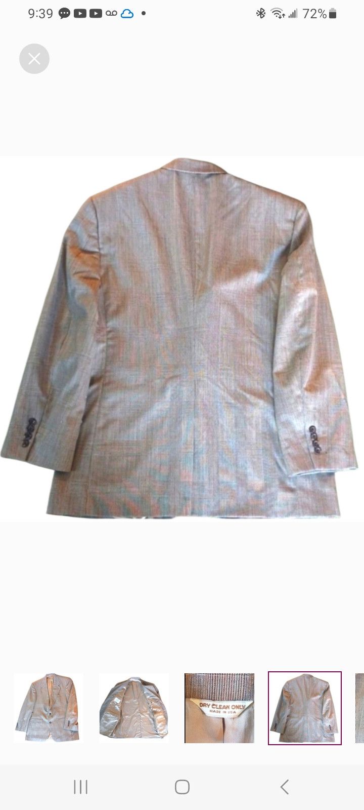 Bill Blass Vintage Bill BLASS Sports Jacket Tailored By BELK Size 40R - 4 Thumbnail