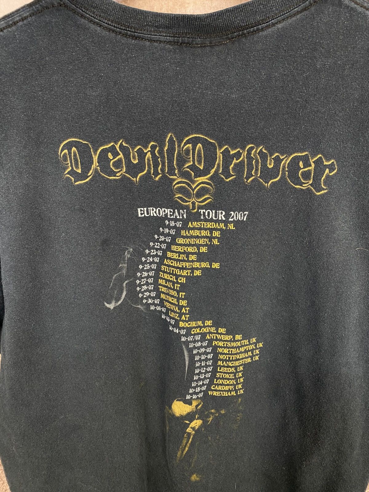 Band Tees Vintage 2007 Devil Driver Distressed Tour Tee Size US L / EU 52-54 / 3 - 4 Thumbnail