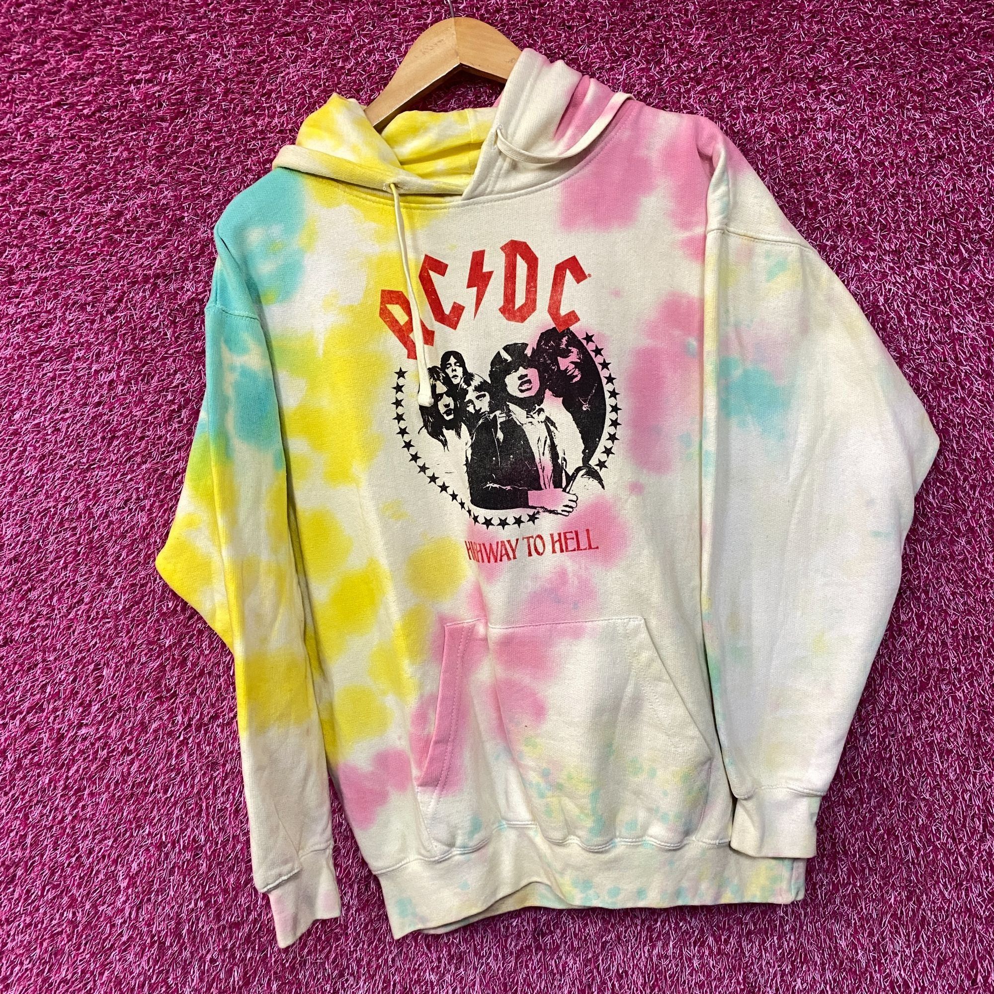 AC/DC AC/DC Highway to Hell Album Rock Band Tie Dye Hoodie Large Size US L / EU 52-54 / 3 - 3 Thumbnail