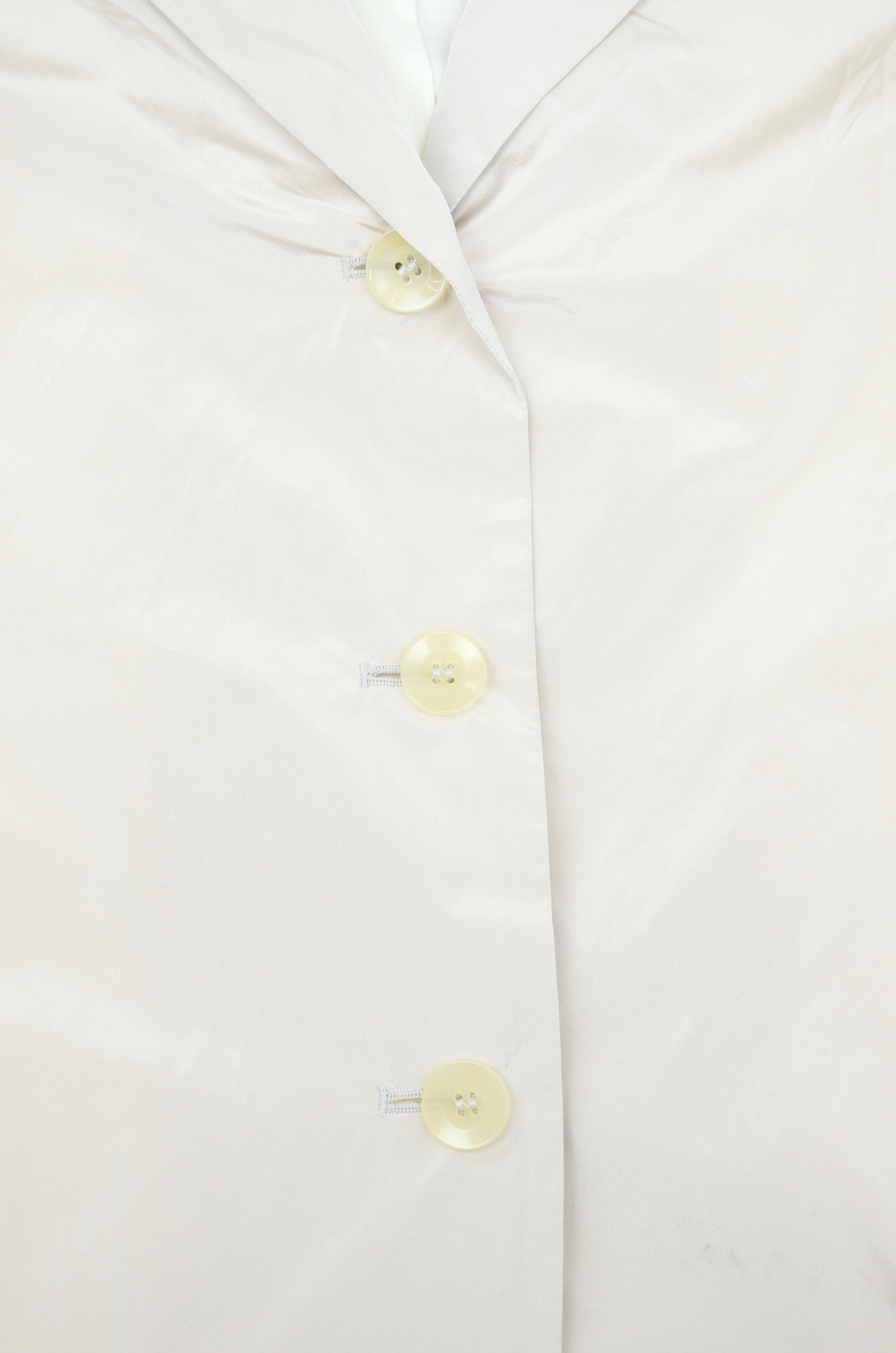Jil Sander Jil Sander Vintage Beige Nylon Shimmer Blazer size 42 Size M / US 6-8 / IT 42-44 - 5 Thumbnail