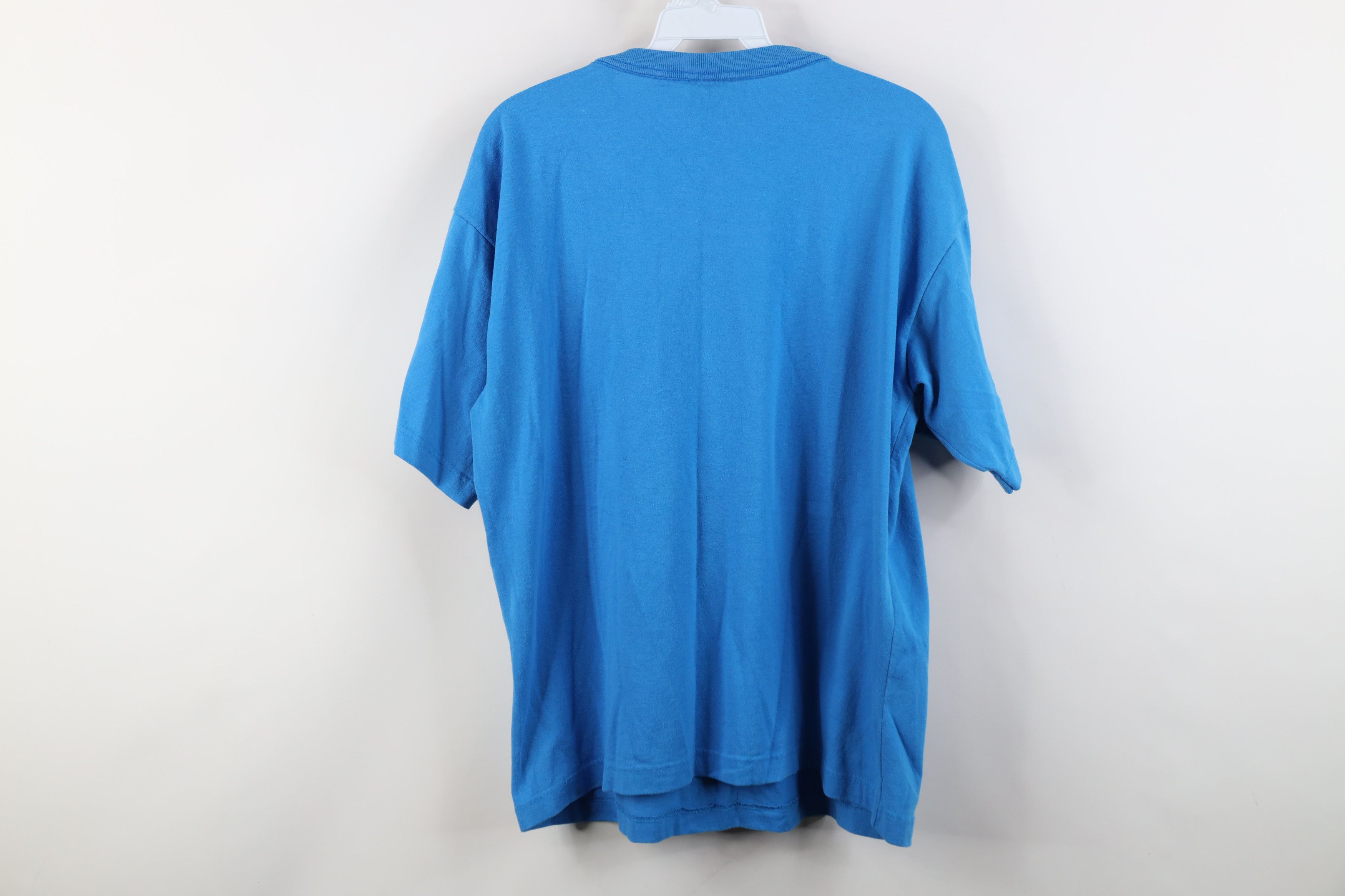Vintage Vintage 90s Streetwear Short Sleeve Pocket T-Shirt Blue Size XXL / US 16-18 / IT 52-54 - 12 Thumbnail