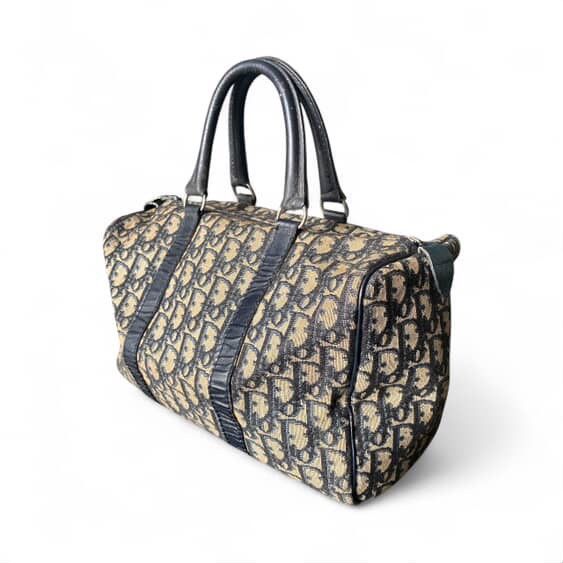 Christian Dior Monsieur Authentic Vintage Dior Trotter/Boston Bag in Blue Size ONE SIZE - 1 Thumbnail