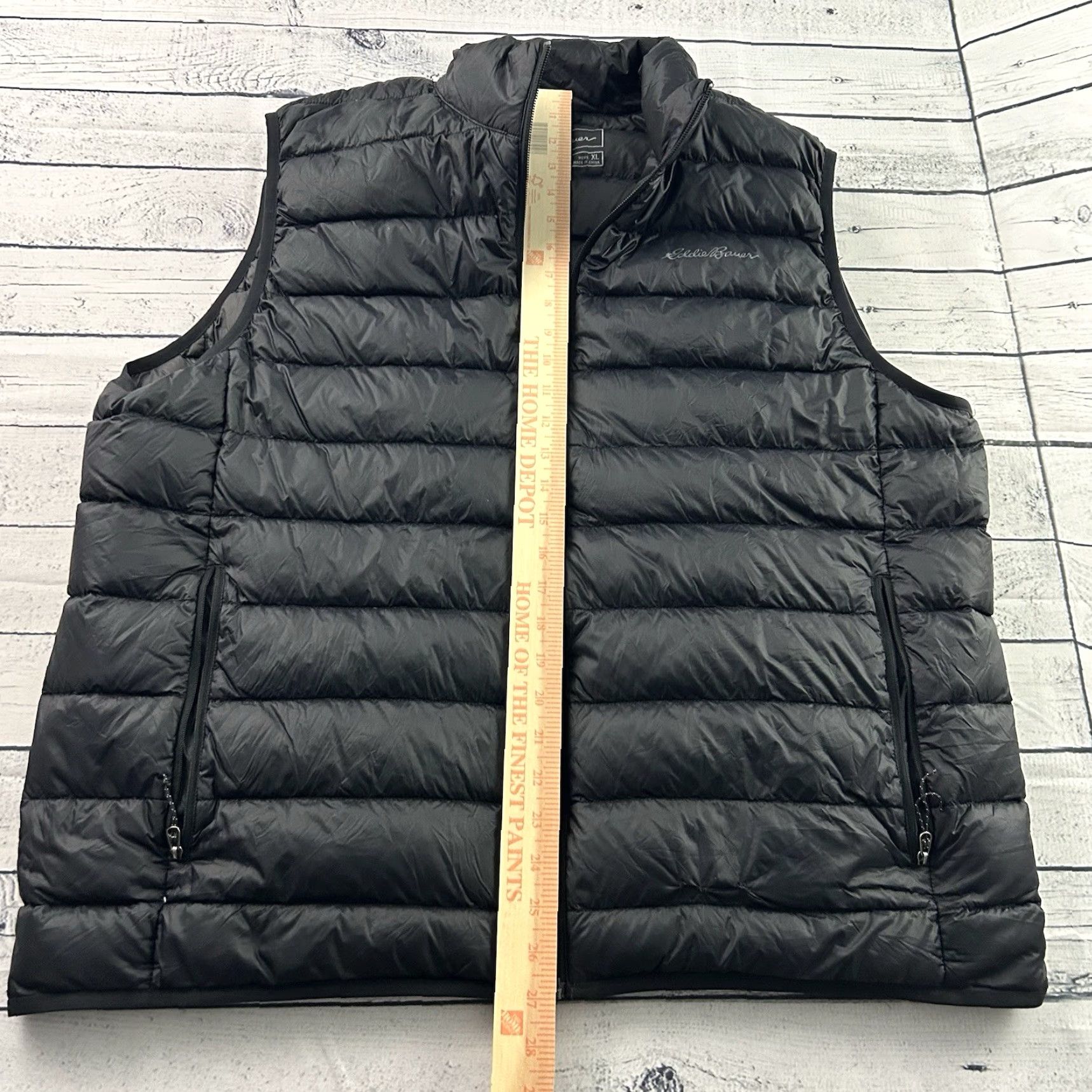 Eddie Bauer Eddie Bauer Full Zip Down Vest Men's XL Black Size US XL / EU 56 / 4 - 4 Thumbnail