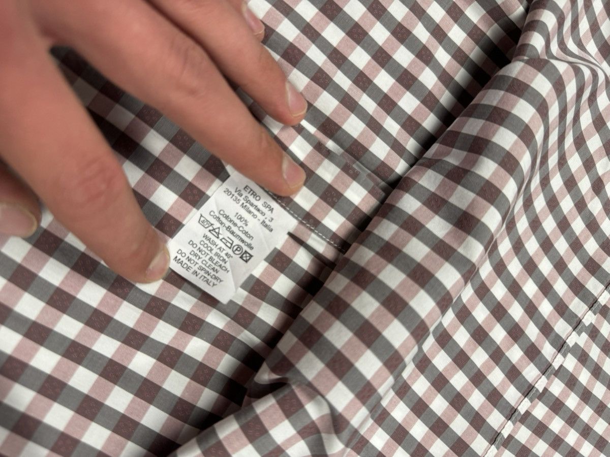 Etro Etro Plaid Shirt Button Up Size 39 Size US M / EU 48-50 / 2 - 12 Thumbnail