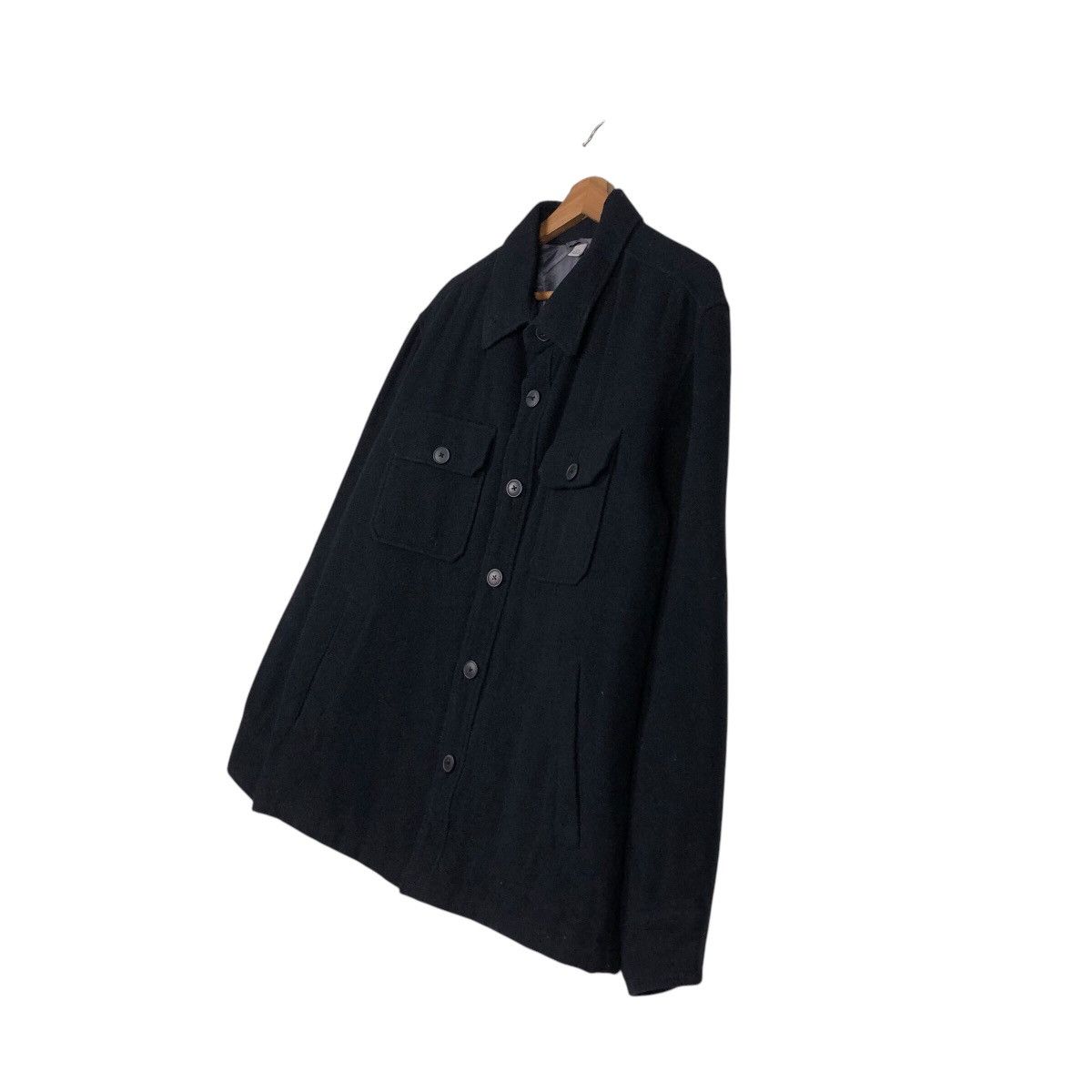 Japanese Brand × Vintage 📌Vintage Wool Jacket Button Uniqlo Issey Miyake Rich Blue Size US L / EU 52-54 / 3 - 3 Thumbnail