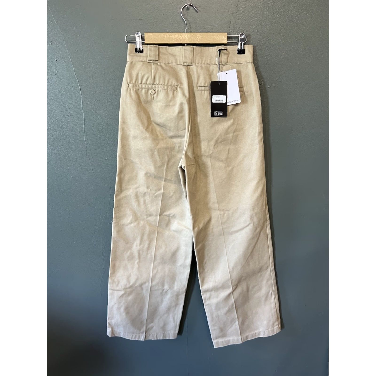 Dickies Dickies Womens Pants Wide-Leg Chino Beige 27 Regular 30in Inseam Womens Size 27" / US 4 / IT 40 - 2 Thumbnail