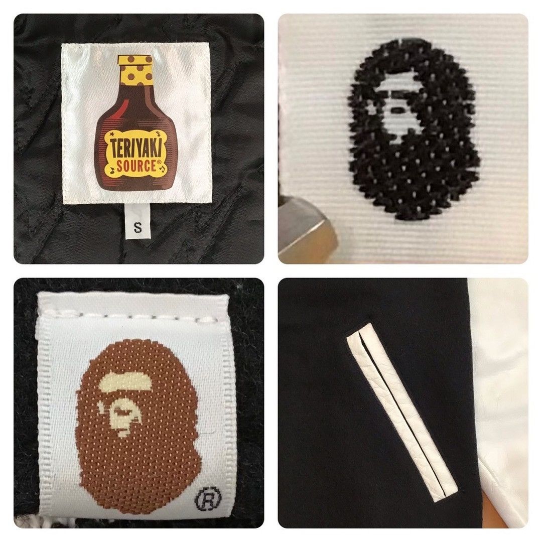 Bape × Nigo BAPE TERIYAKI BOYS leather sleeve varsity jacket Kanye NIGO Size US S / EU 44-46 / 1 - 9 Thumbnail