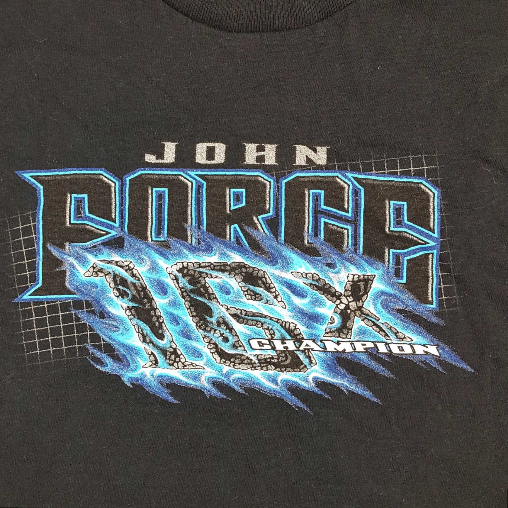 Gildan VINTAGE John Force Nitro Funny Car Racing Men's Size S Retro NASCAR Racer Black T Shirt Size US S / EU 44-46 / 1 - 3 Thumbnail