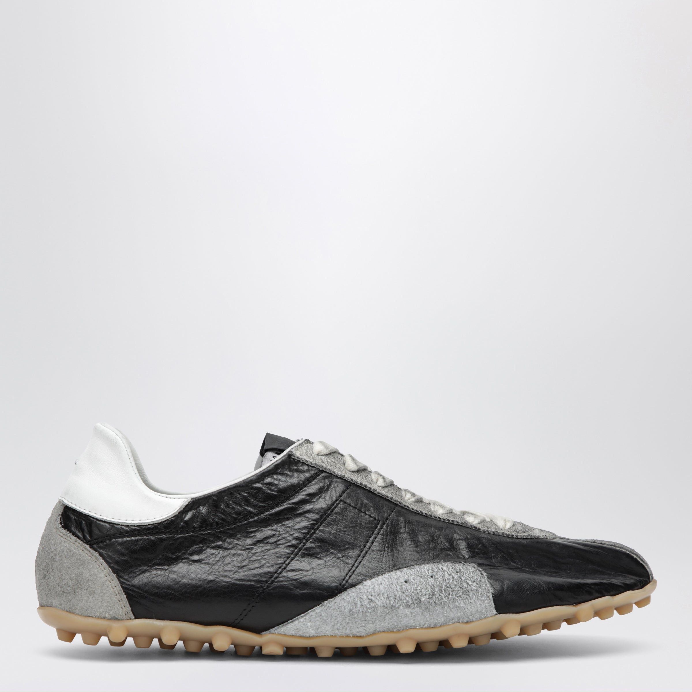 Maison Margiela Maison Margiela Sprinters Sneakers In Black Leather And Vintage Suede Size US 8 / EU 41 - 1 Thumbnail