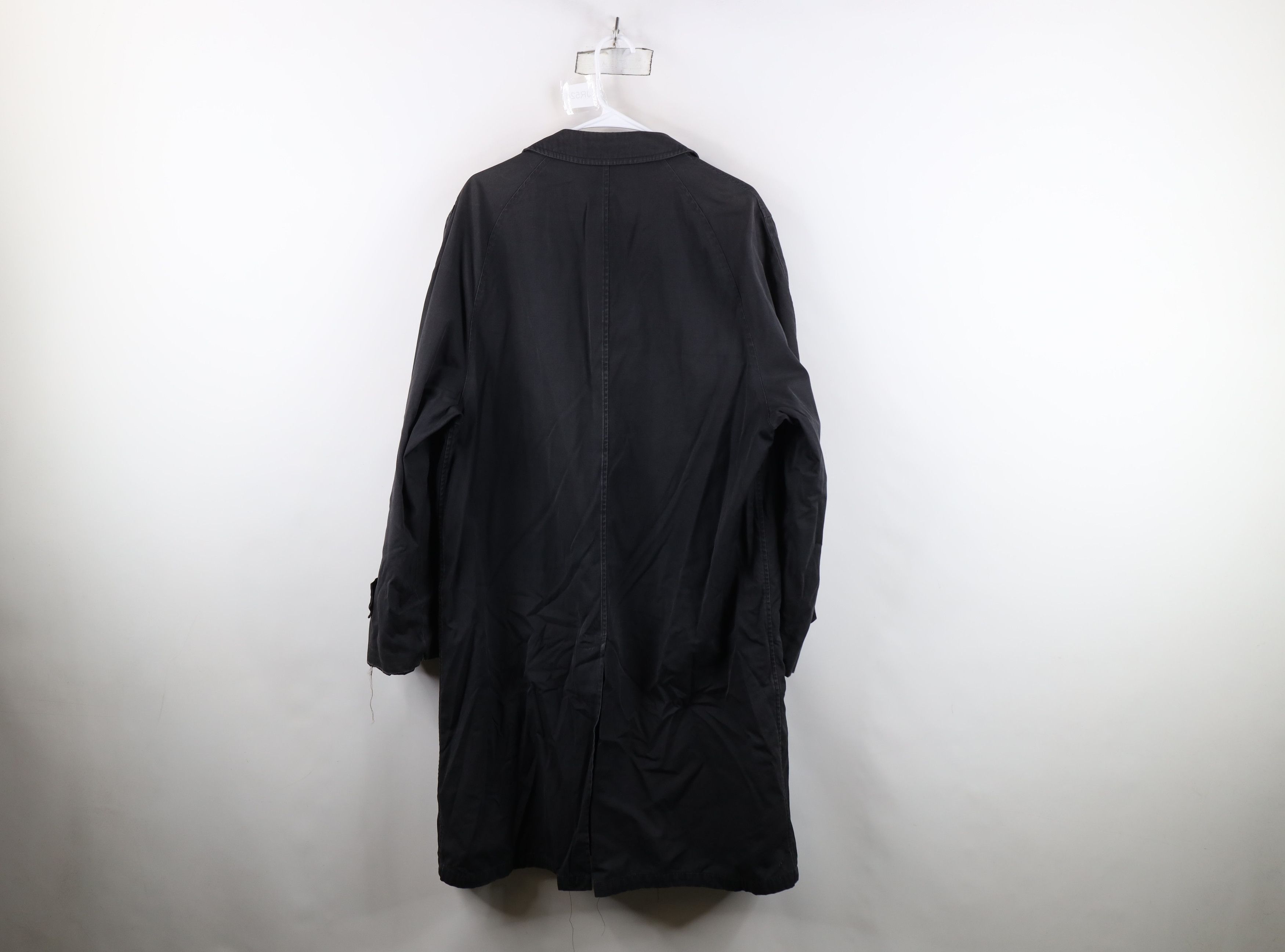 Vintage Vintage 50s 60s Streetwear Trench Coat Rain Jacket Black USA Size US XXL / EU 58 / 5 - 15 Thumbnail