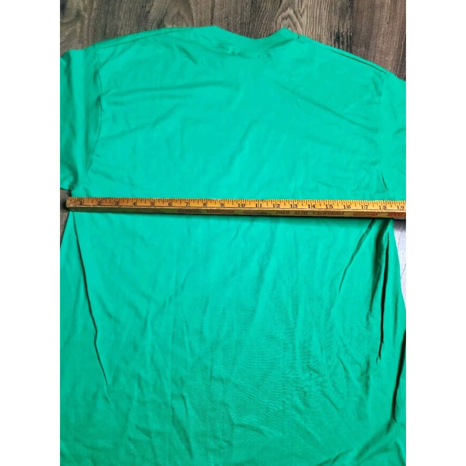 Hanes Vintage Bell South Mens XL T-Shirt 1980s Cotton Blend Green Graphic Crew Neck Short Sleeve Size US XL / EU 56 / 4 - 3 Thumbnail