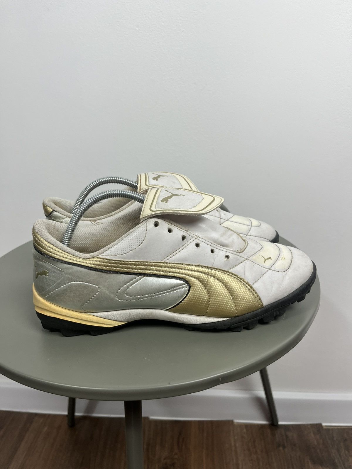 Puma Vintage Puma Gold White Soccer Shoes Size 40 (25.5 cm) Size US 7.5 / EU 40-41 - 9 Thumbnail