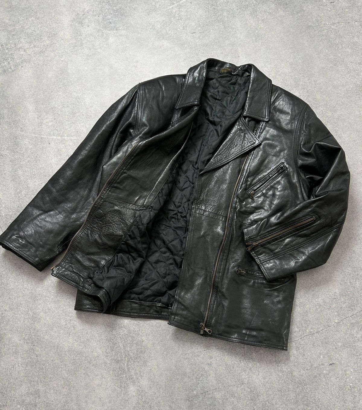 Vera Pelle Vintage Vera Pelle y2k leather jacket mens Size US L / EU 52-54 / 3 - 2 Thumbnail