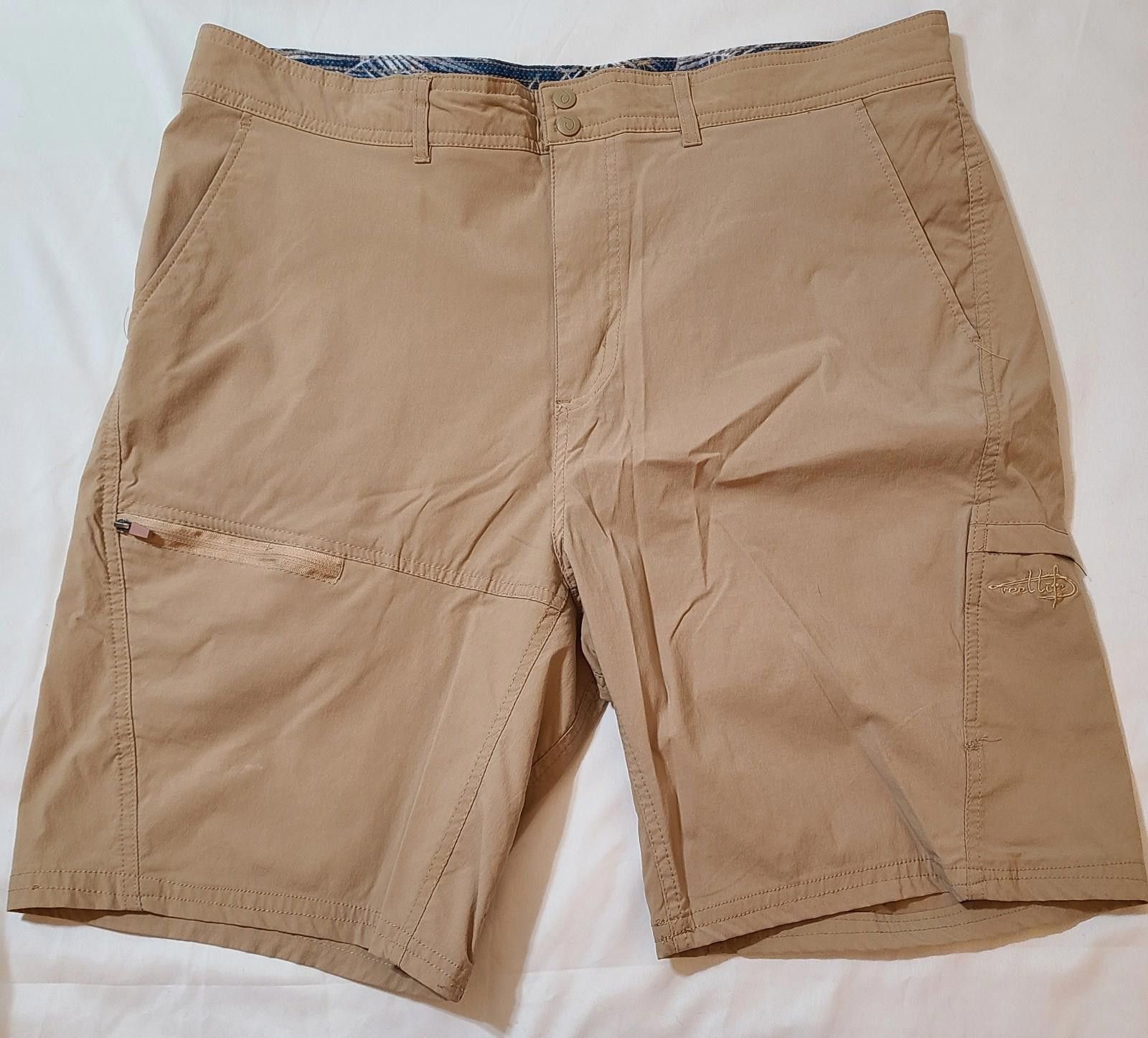 Designer Reel Life Shorts Chino Pants Brown Men's Size XL Fishing Size US 36 / EU 52 - 1 Thumbnail