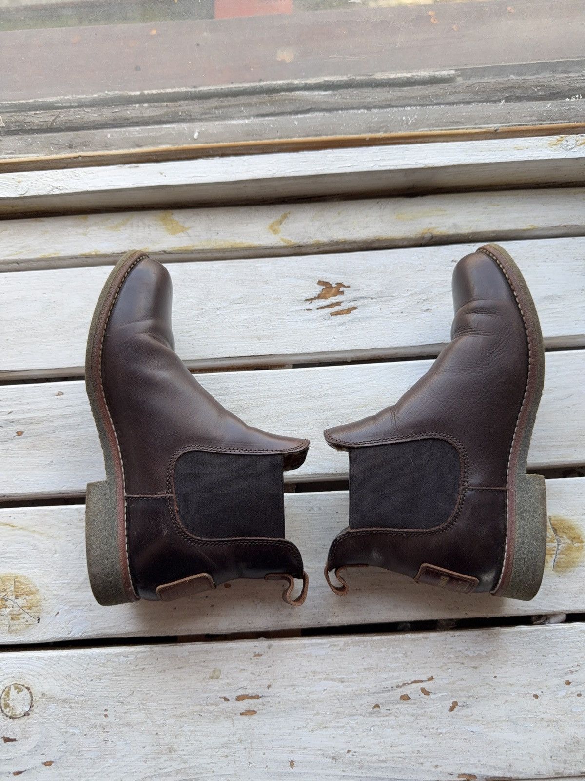 Panama Jack Vintage 00s Panama Jack Men’s Leather Chelsea Boots Brown Size US 5.5 / IT 35.5 - 4 Thumbnail