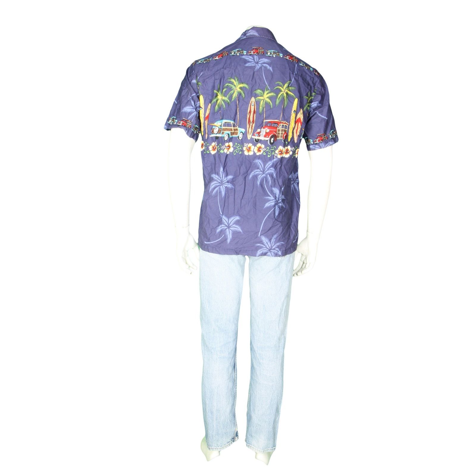 Other Classic Woody Car Surfing Surfboard Orchid Hawaiian Shirt Size US M / EU 48-50 / 2 - 3 Thumbnail