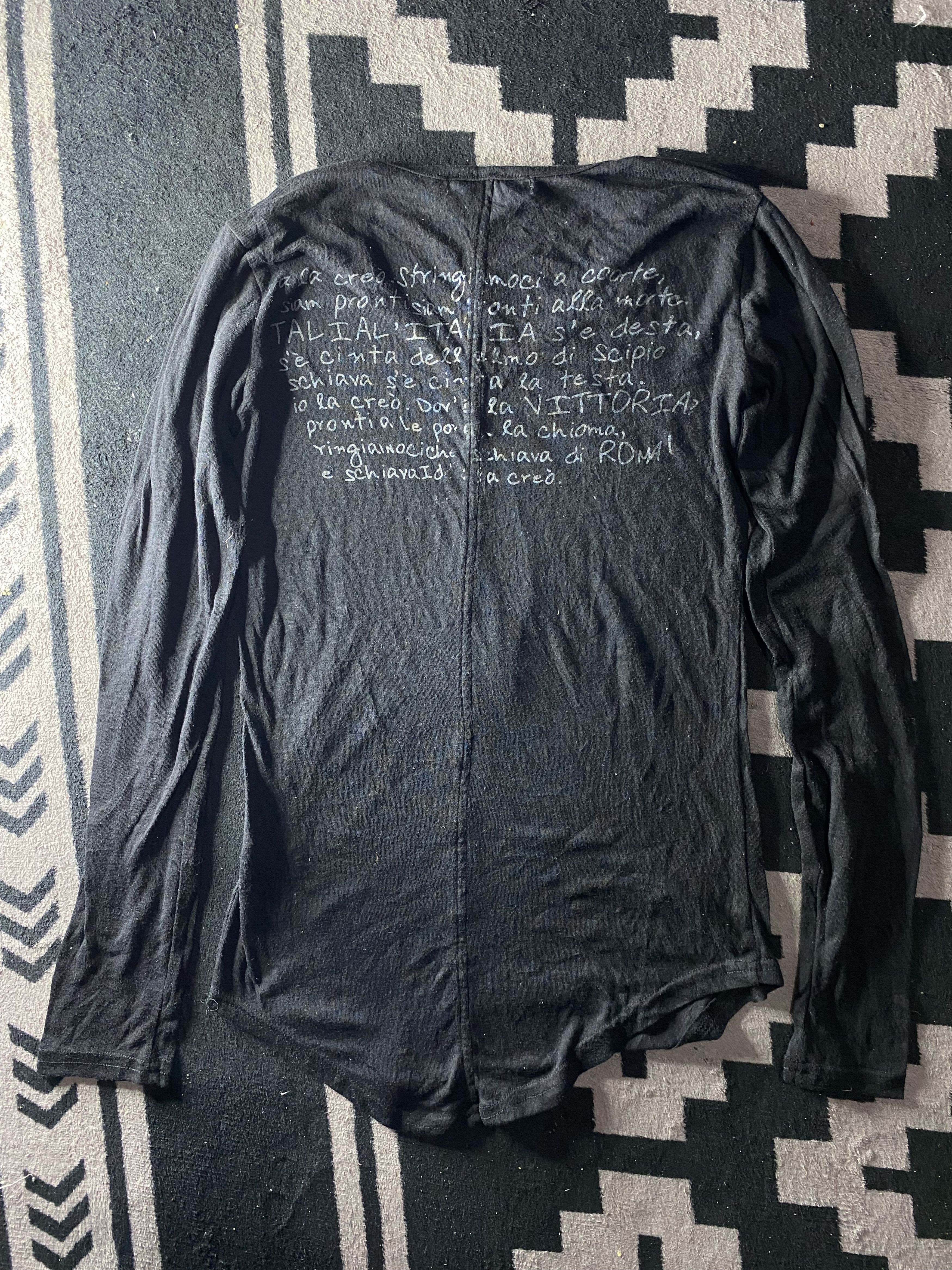 If Six Was Nine × Japanese Brand × Le Grande Bleu (L.G.B.) Bobby mall glitter poem style longsleeve tee Size US M / EU 48-50 / 2 - 2 Thumbnail