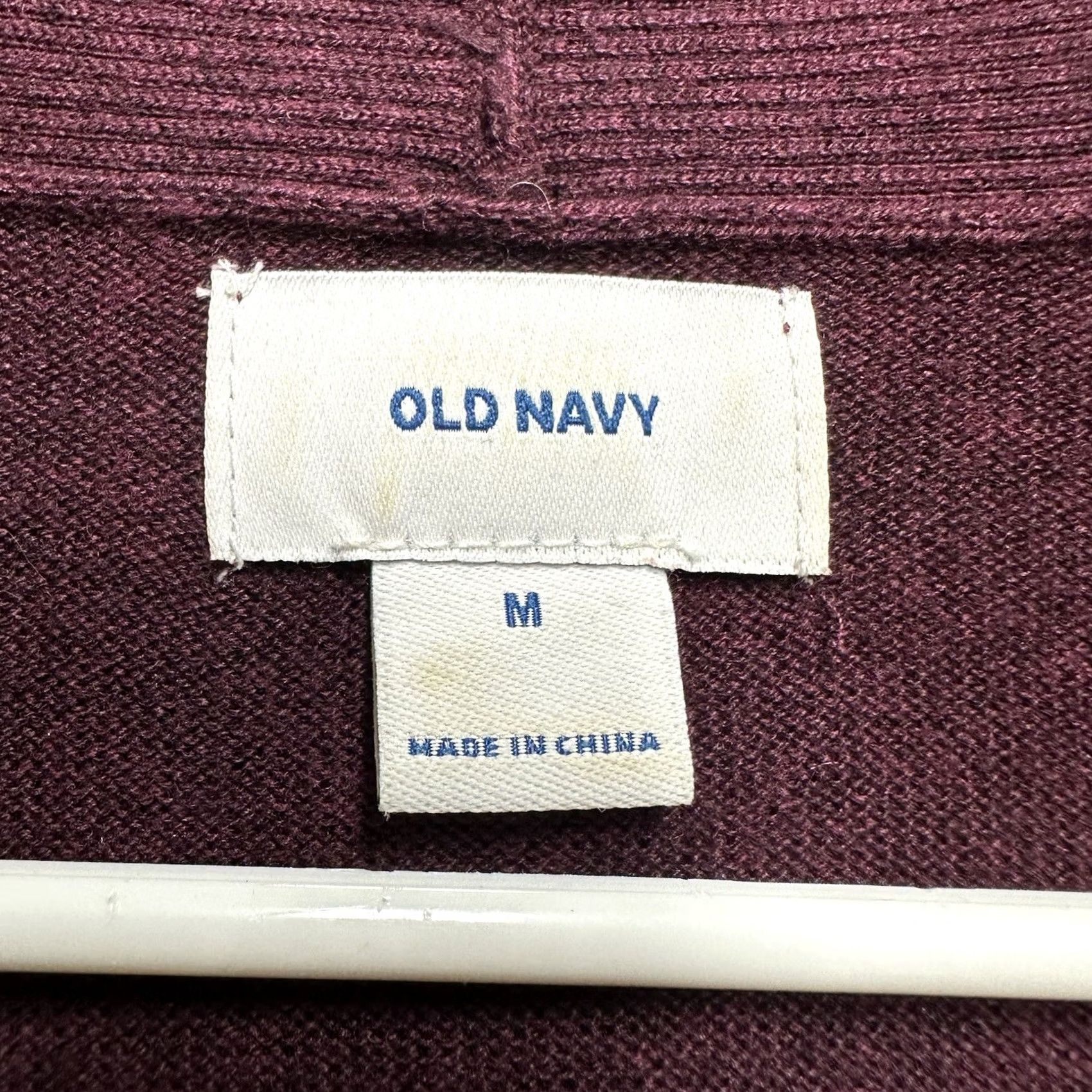 Old Navy Old Navy Cardigan Womens M Knit Open Front Red All Seasons Fall Spring Winter Size M / US 6-8 / IT 42-44 - 3 Thumbnail