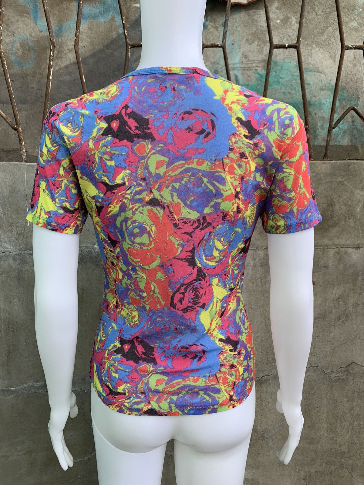 Issey Miyake Fluorescent Flower Mural Mesh Tee Size M / US 6-8 / IT 42-44 - 5 Thumbnail