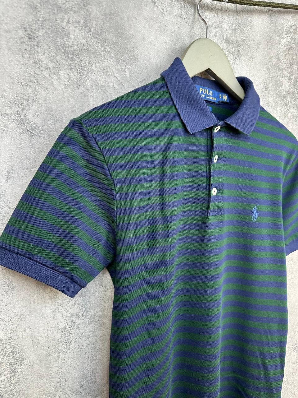 Polo Ralph Lauren Polo Ralph Lauren Polo Shirt Striped SS Green/Navy Slim Fit Size US S / EU 44-46 / 1 - 3 Thumbnail