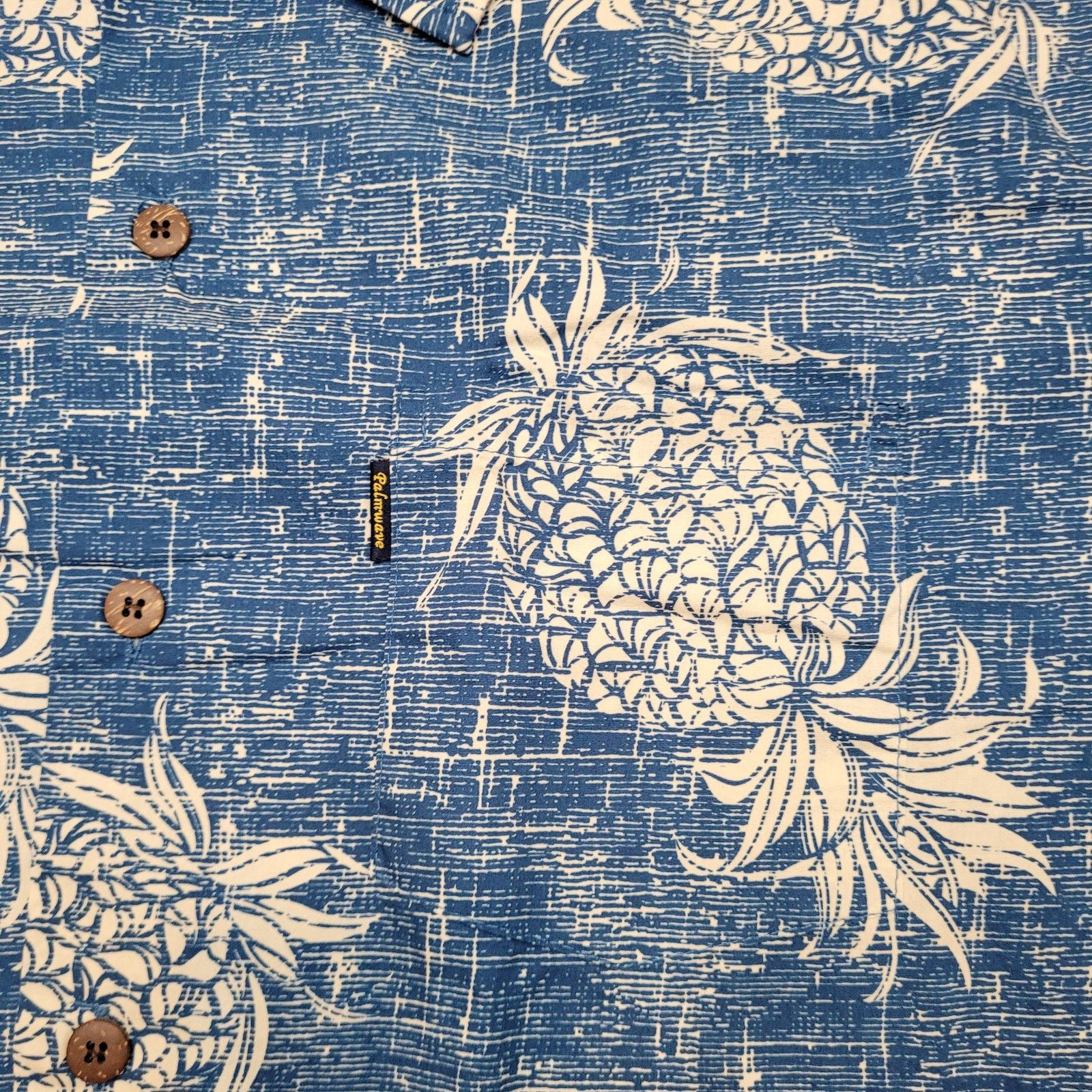 Other Palmwave Hawaiian Shirt Mens XL 24.5" Chest Pineapple Size US XL / EU 56 / 4 - 2 Thumbnail