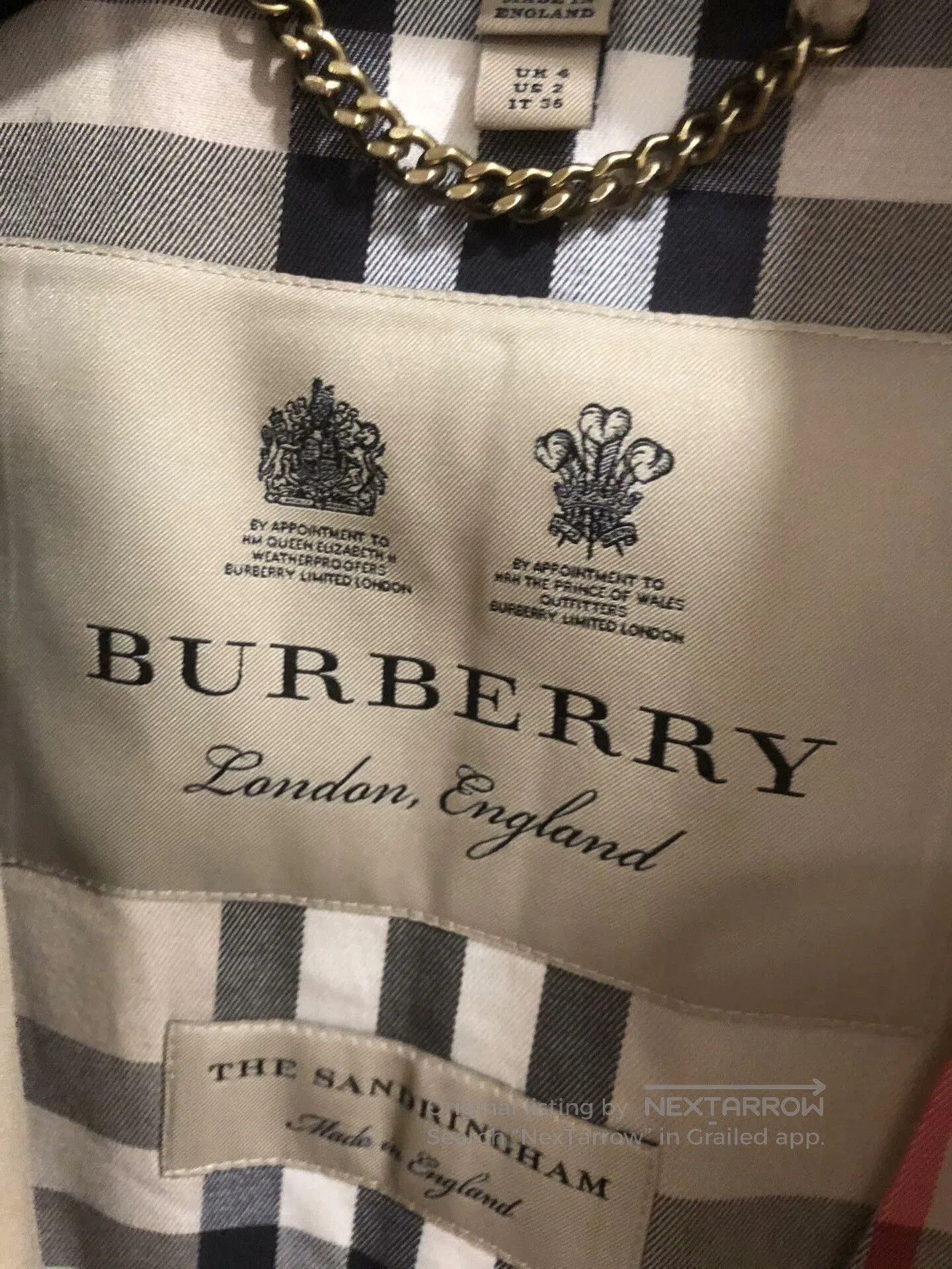 Burberry Burberry Beige Classic Check Coat. Size XL / US 12-14 / IT 48-50 - 3 Thumbnail