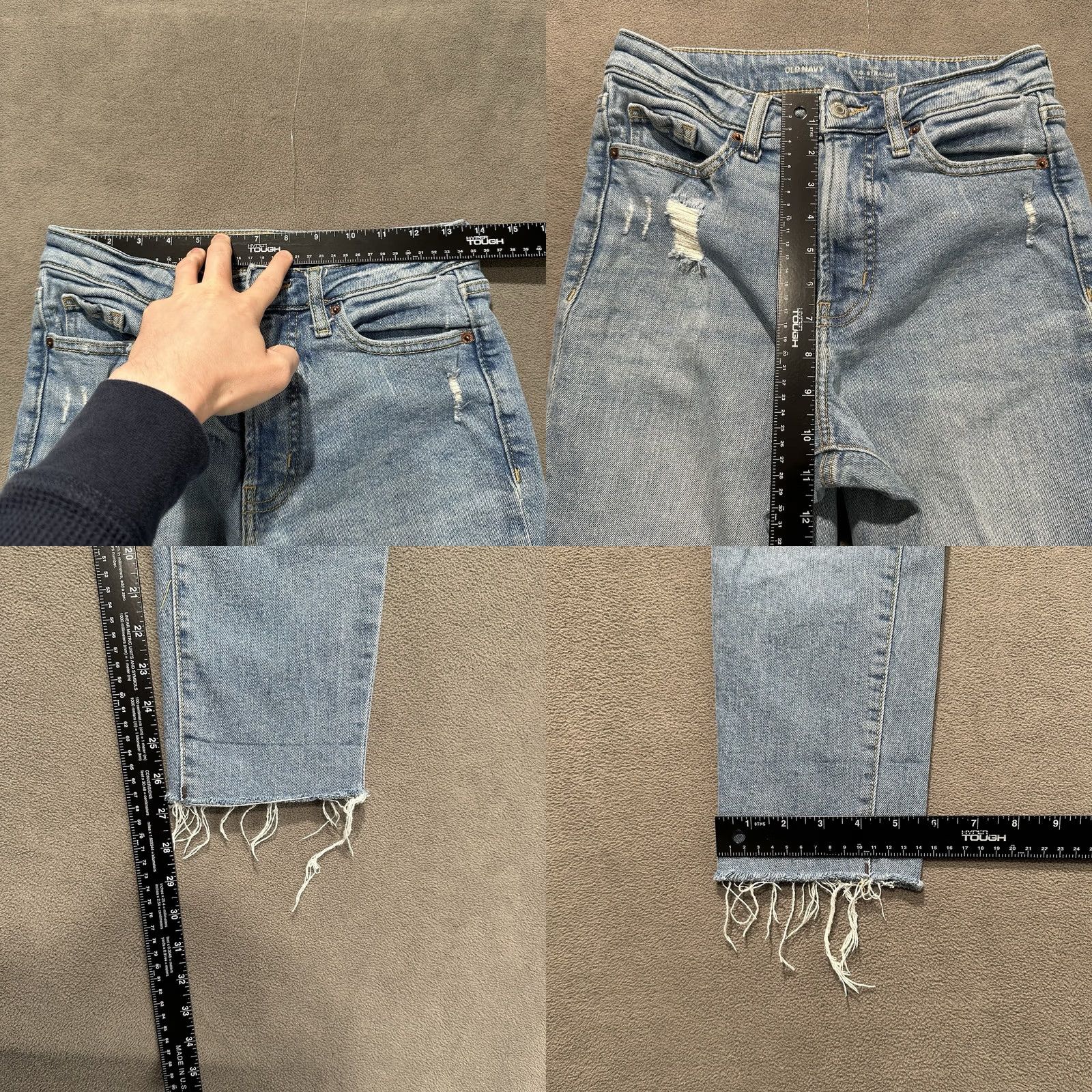 Old Navy Old Navy Jeans Womens 4 Blue Denim High Rise O.G. Straight Secret Smooth Pockets Jeans Size 27" / US 4 / IT 40 - 9 Thumbnail