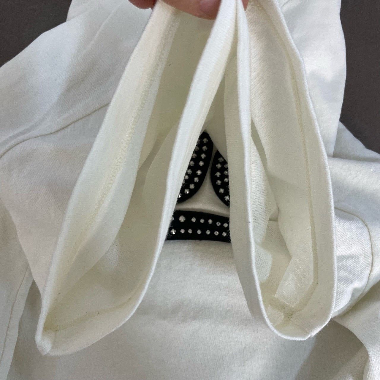 Gucci Gucci White new cat rhinestone short sleeves 2501-Nextarrow Size US S / EU 44-46 / 1 - 4 Thumbnail