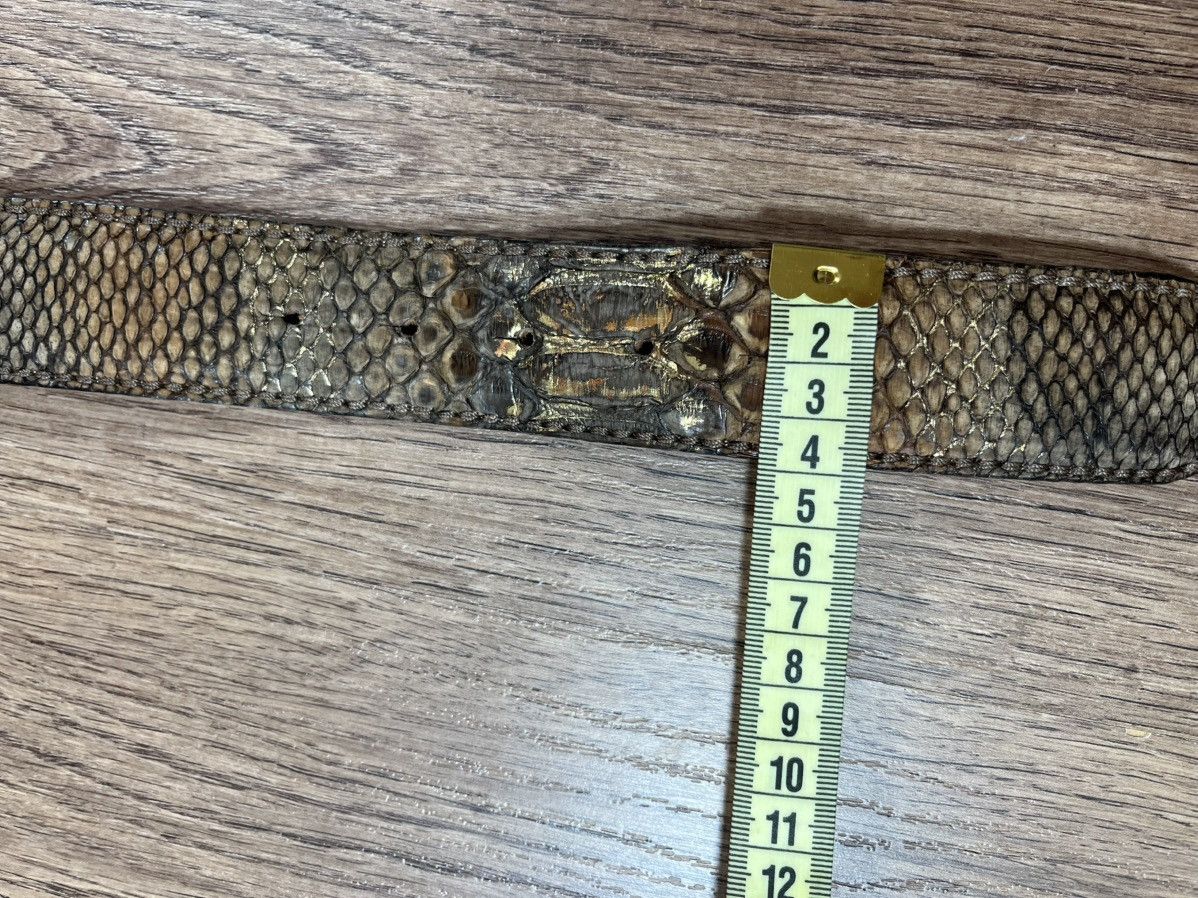 Leather Python Leather Reptile House Belt Prada Style Size ONE SIZE - 10 Thumbnail