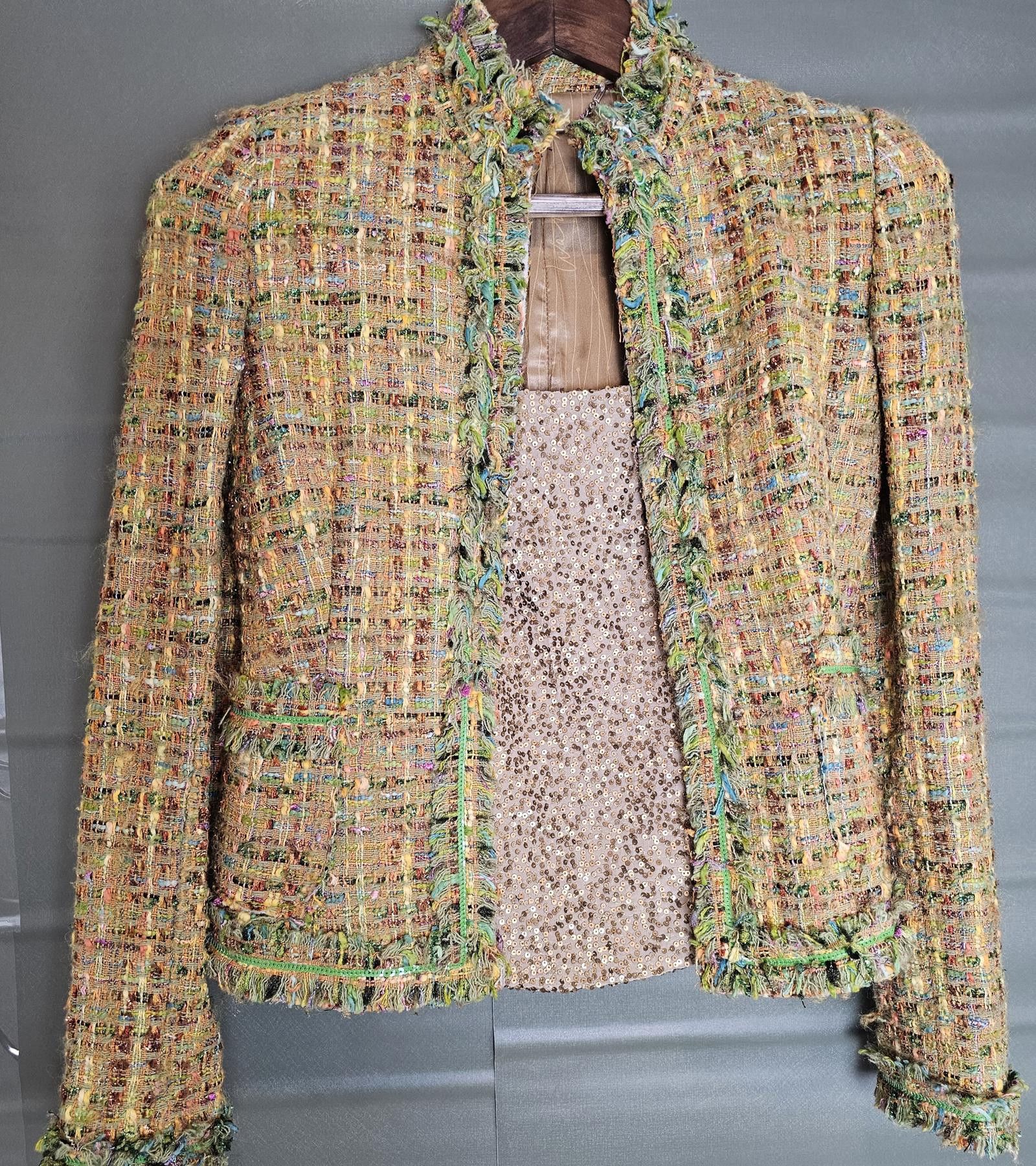 Walter Jacket with Sequence Top Gold Womens Size XS