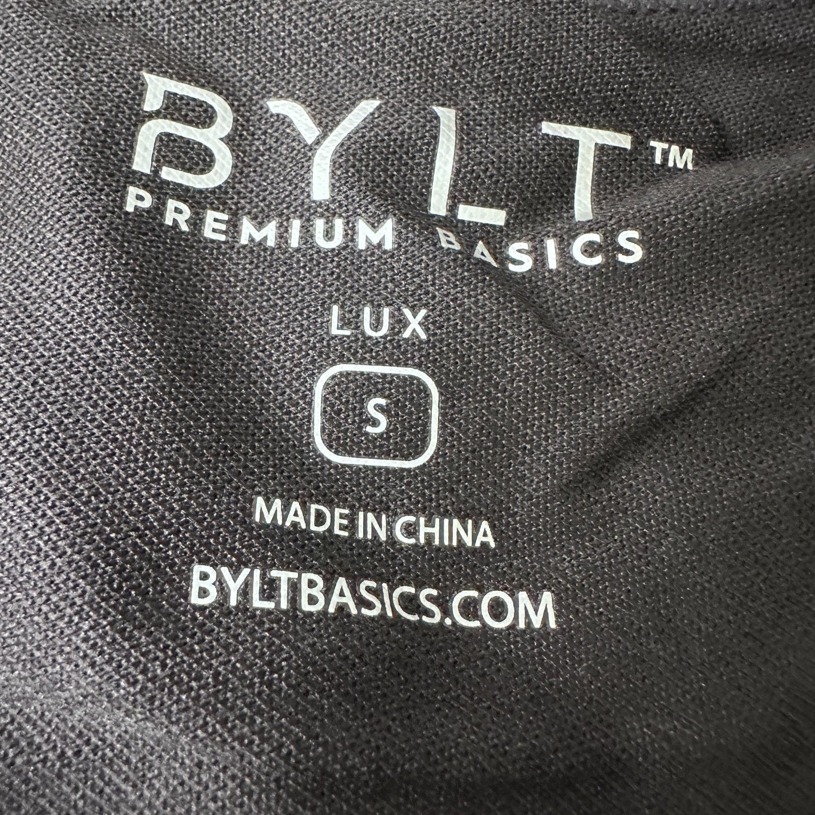 Other BYLT Drop-Cut Lux T-Shirt Men Small Black Cotton Stretch New Size US S / EU 44-46 / 1 - 6 Thumbnail