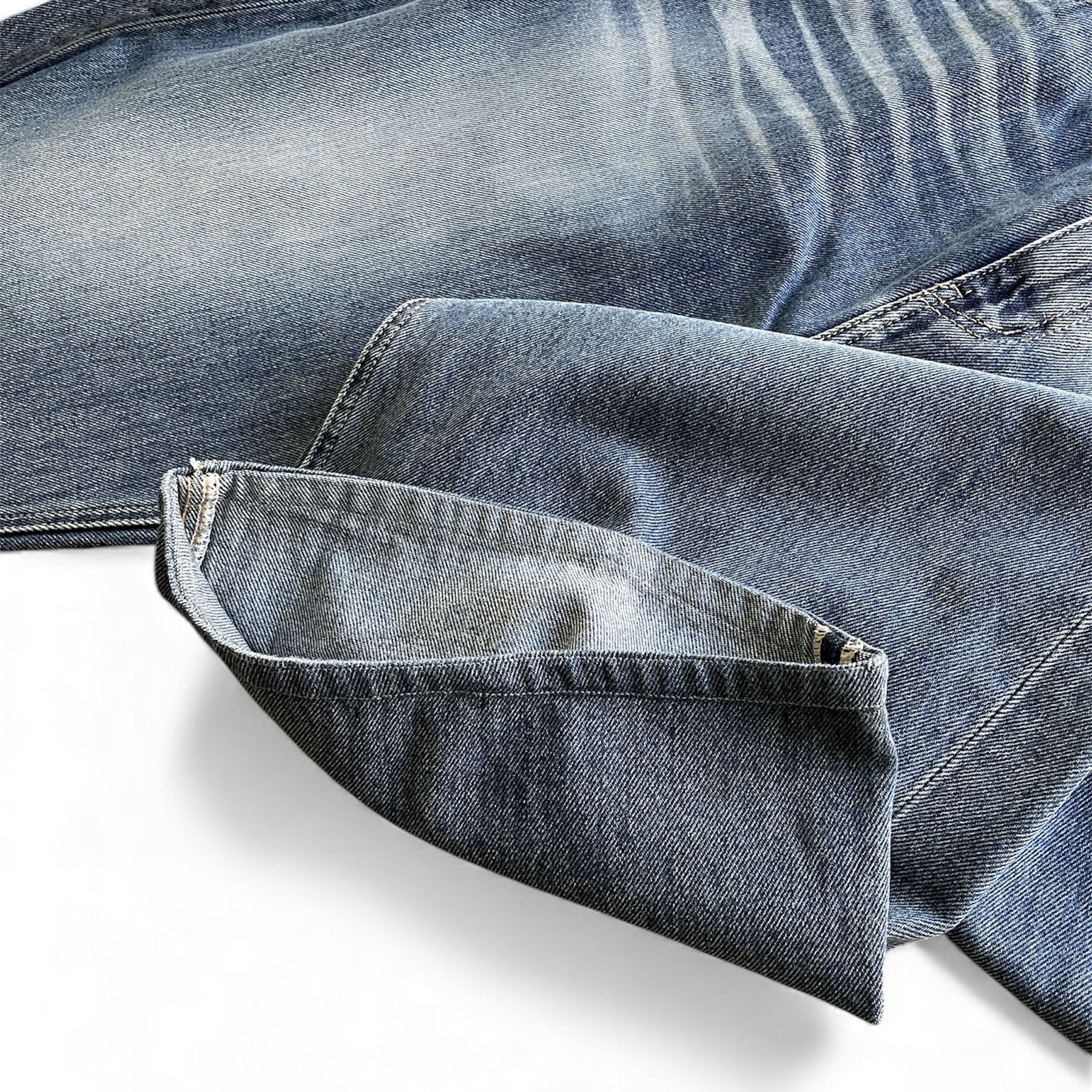 Japanese Brand Baggy skater hiphop denim faded stone wash jeans Size US 34 / EU 50 - 7 Thumbnail