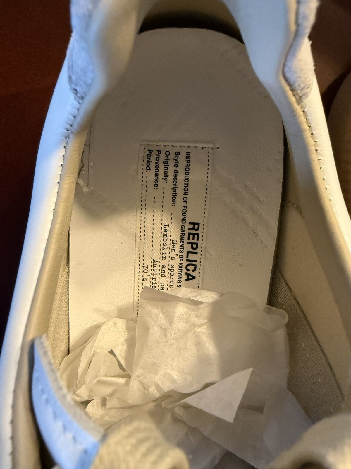Maison Margiela Maison Margiela Replica Low Top Sneakers Women’s US10 / EU40 Size US 10 / IT 40 - 6 Thumbnail