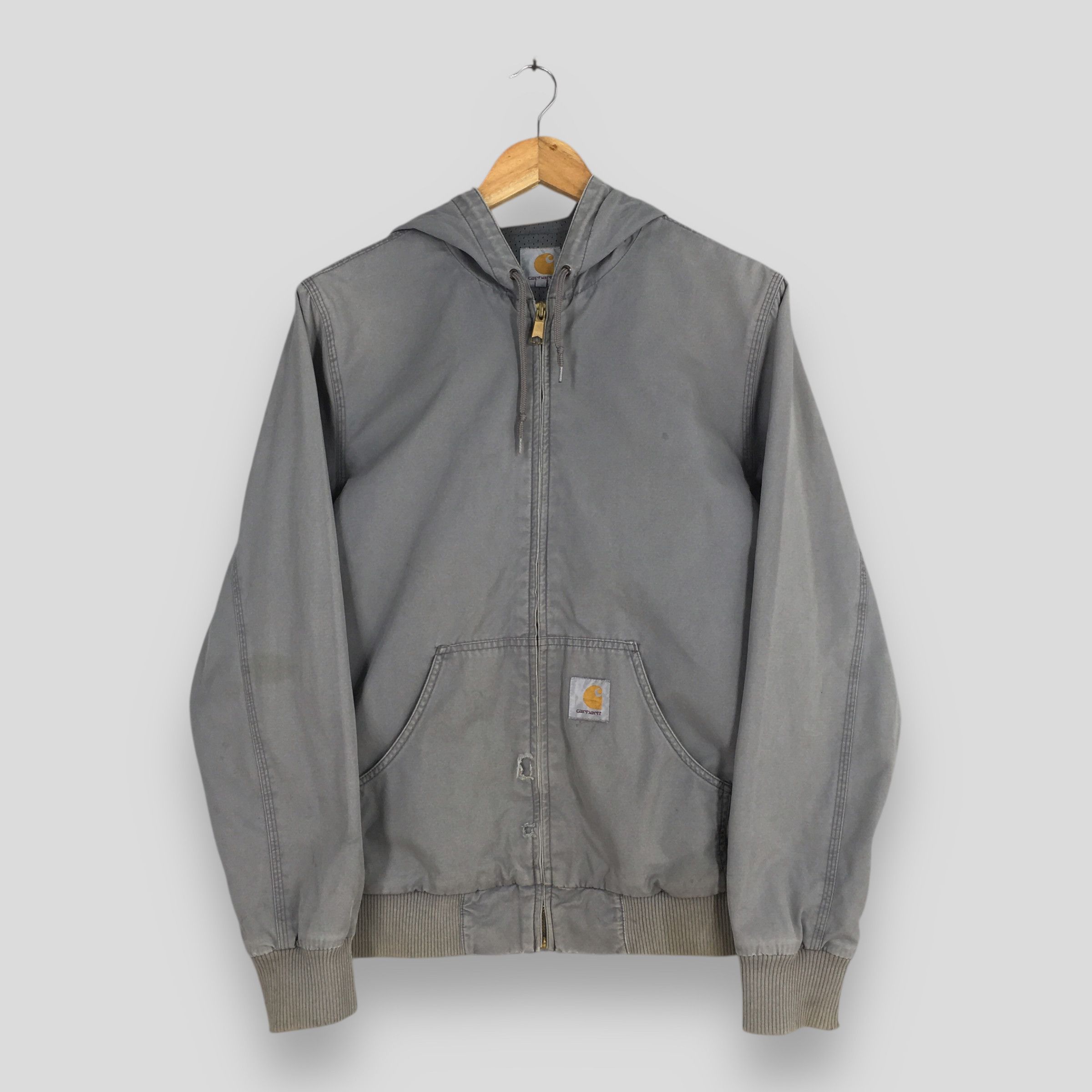 Carhartt Vintage 90s Carhartt Cotton Hoodie Jacket Small Size US S / EU 44-46 / 1 - 1 Thumbnail