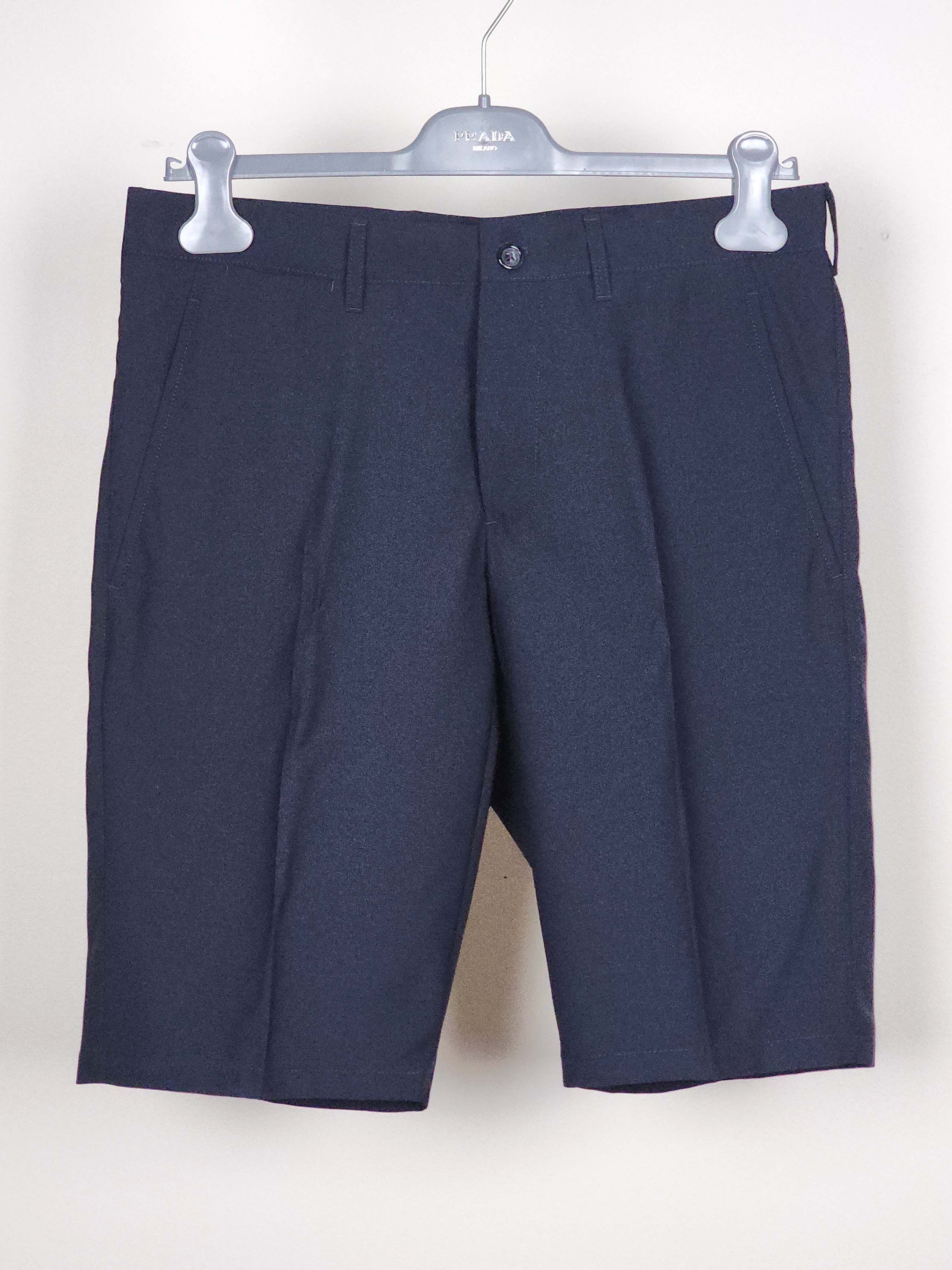 Navy Virgin Wool Shorts IT46/US32