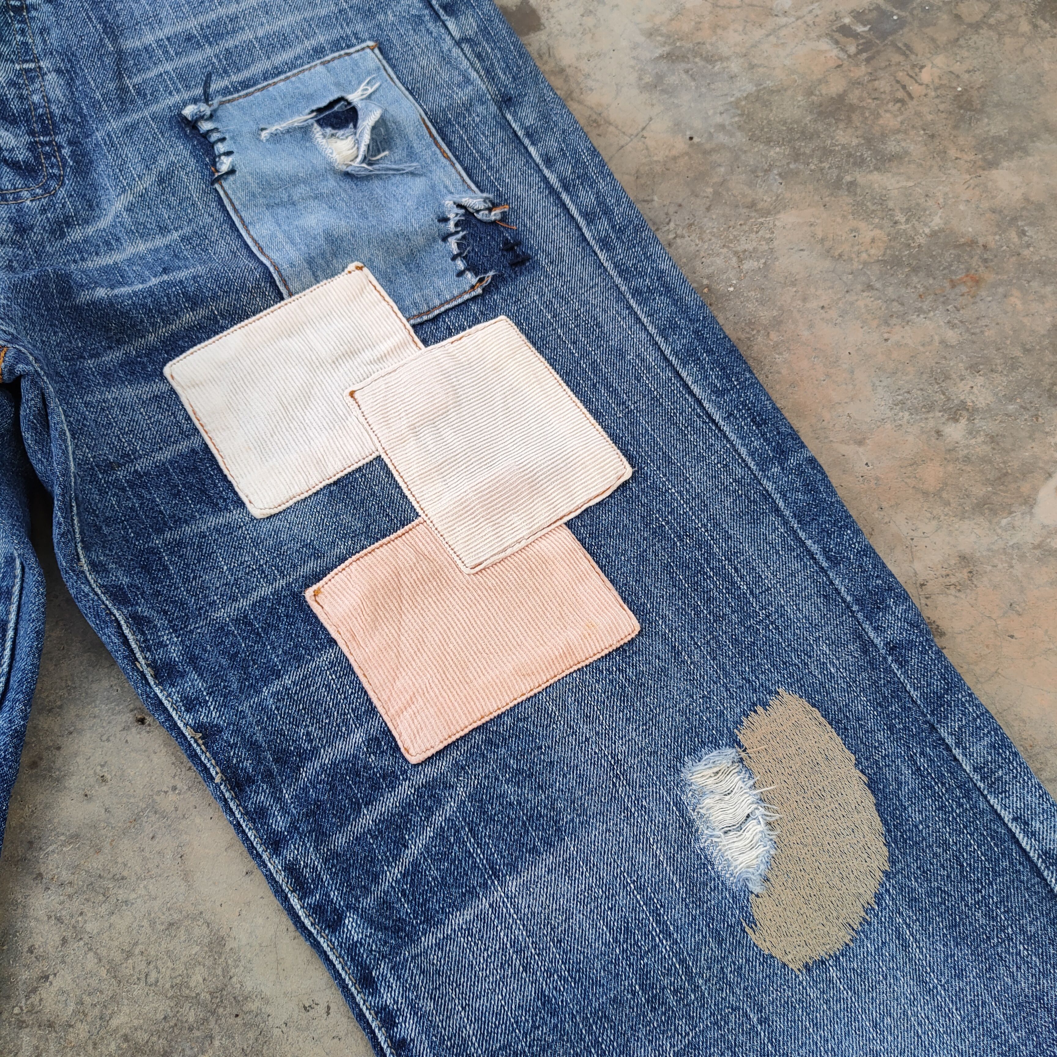 Japanese Brand × Jean × Vintage W30 VINTAGE BREATHMINT PATCH JEANS DENIM PANTS Size US 30 / EU 46 - 7 Thumbnail