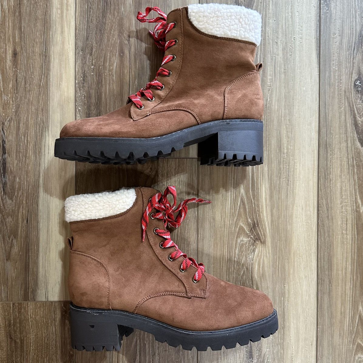 Other Lane Bryant Faux Shearling Suede Boots, Women’s 10 Size US 10 / IT 40 - 1 Thumbnail
