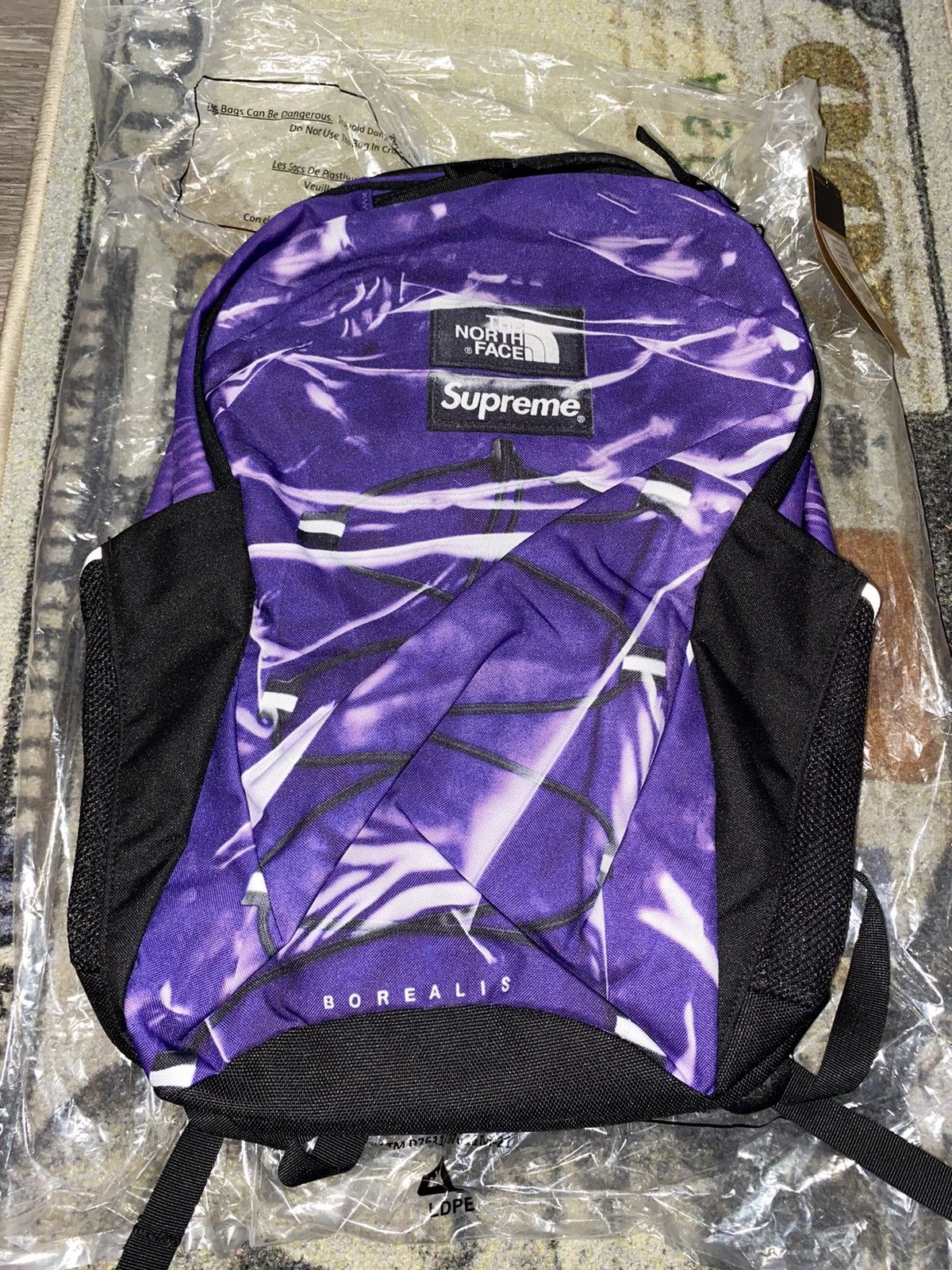 Supreme FW11 - Supreme - Printed Check Backpack - Burgundy | Grailed