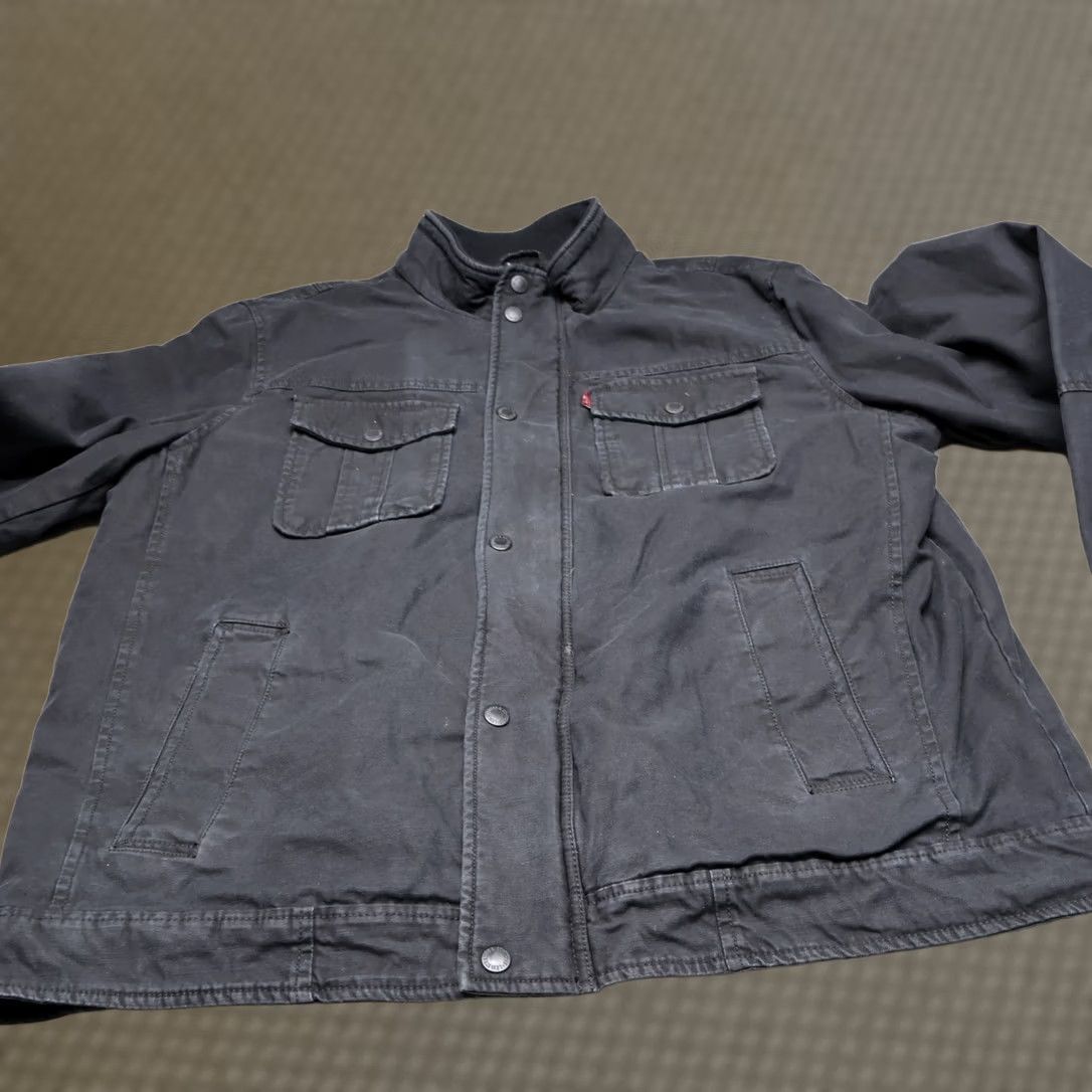 Vintage VINTAGE Levi's Jacket Mens M Black Canvas Rugged Quilt Lined Utility Field Casual Size US M / EU 48-50 / 2 - 1 Thumbnail