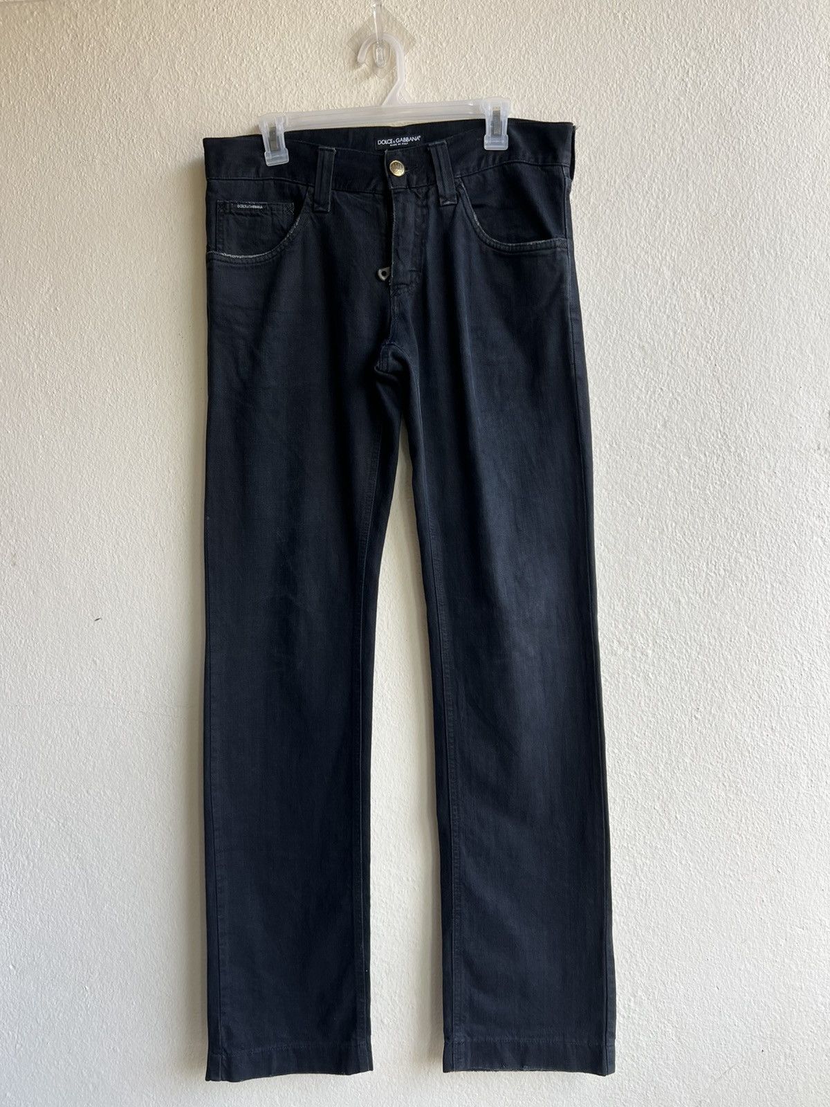 Dolce & Gabbana Dolce & Gabbana Distressed 14 Classic Black Denim Pant Size US 30 / EU 46 - 2 Thumbnail