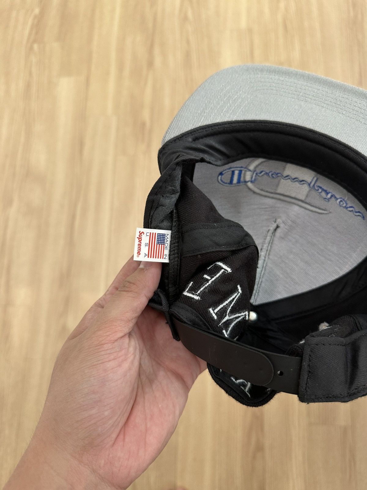Champion × Supreme Supreme Champion Collab Snapback Hat Size ONE SIZE - 6 Thumbnail