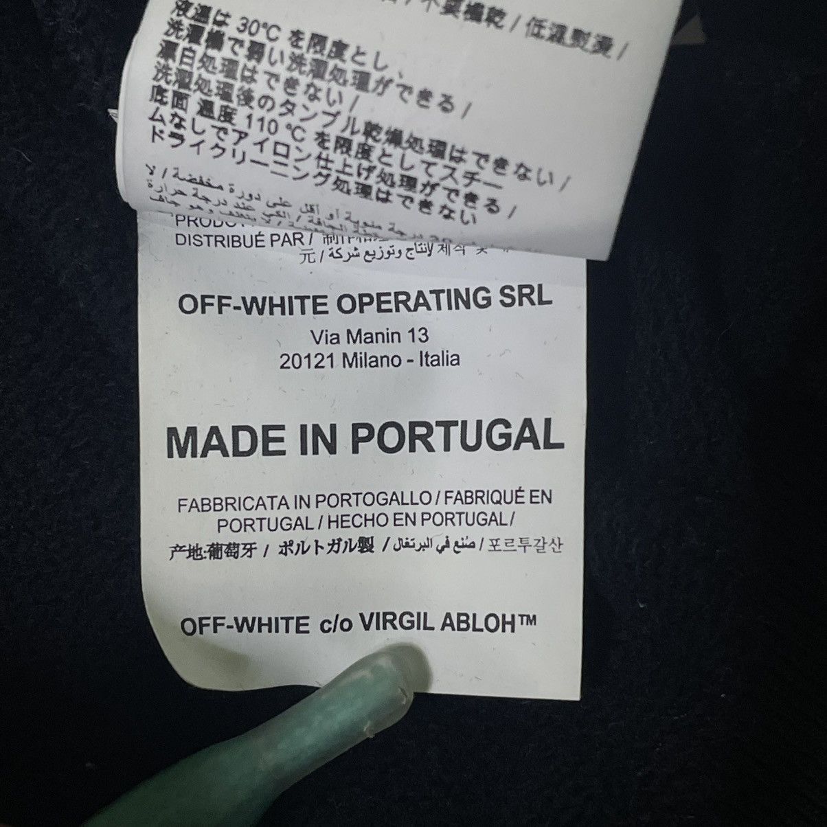 Off-White 19AW Oversized Wizard and Cat Hoodie