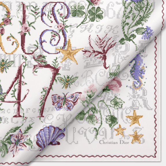 Dior o1w1db11125 51CRO0 Size : OS / Square Scarf in Multicolor Size ONE SIZE - 2 Thumbnail
